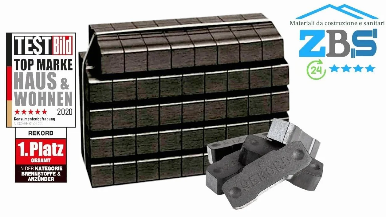 Bricchette di carbone per camino 25 kg Lausitzer Kienbacher