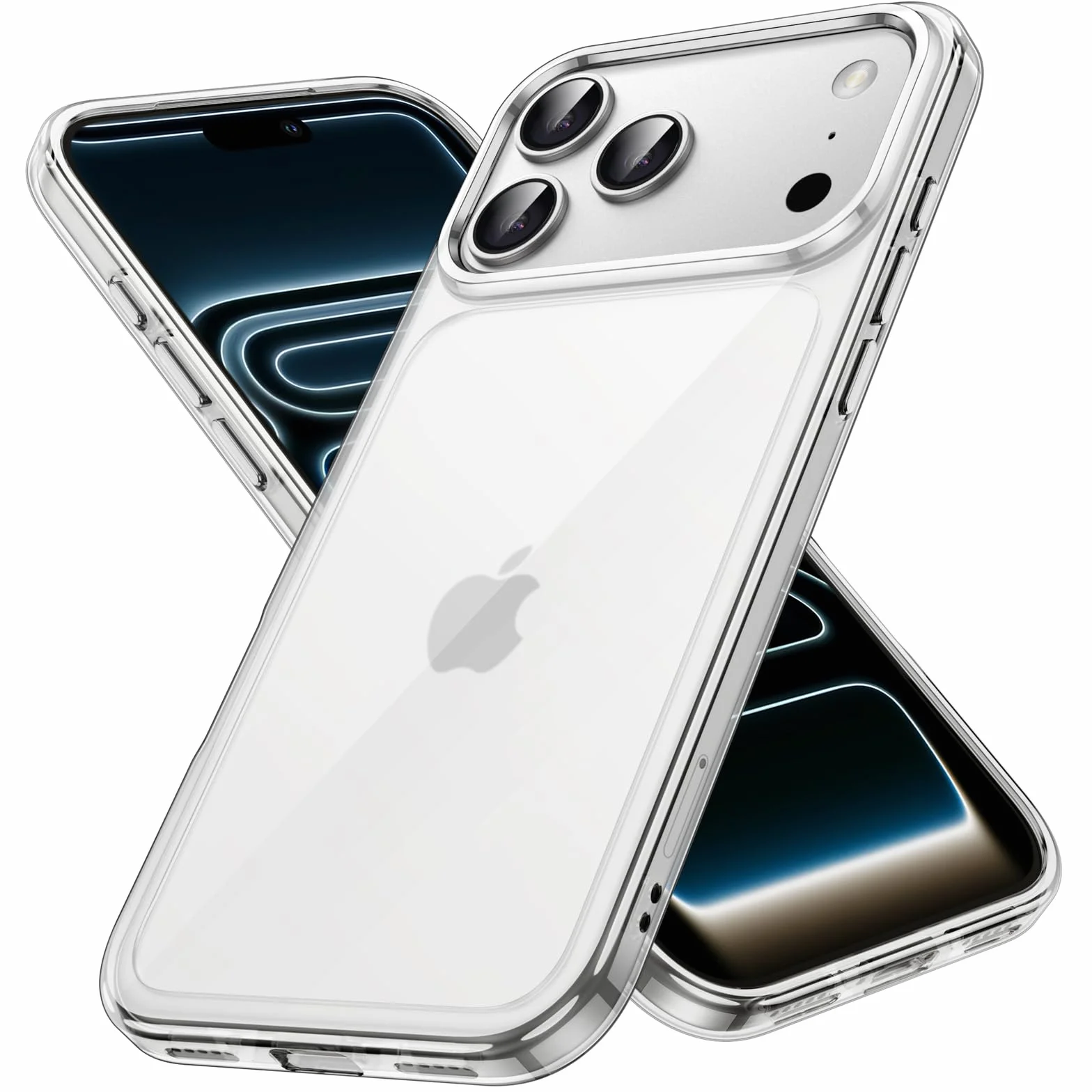 JETech Cover per iPhone 17 Pro 6,3 Pollici, Anti Ingiallimento Antiurto Cellulare Paraurti Custodia, Anti-Graffio Retro Trasparente (Trasparente)