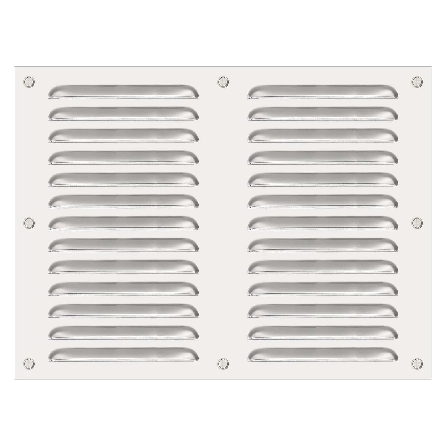 PATIKIL Griglia di ventilazione in acciaio inox, 30,5 x 40,6 cm, griglia di ventilazione HVAC, rete integrata per casa, cucina, camino, bagno, soffitto, parete, colore argento
