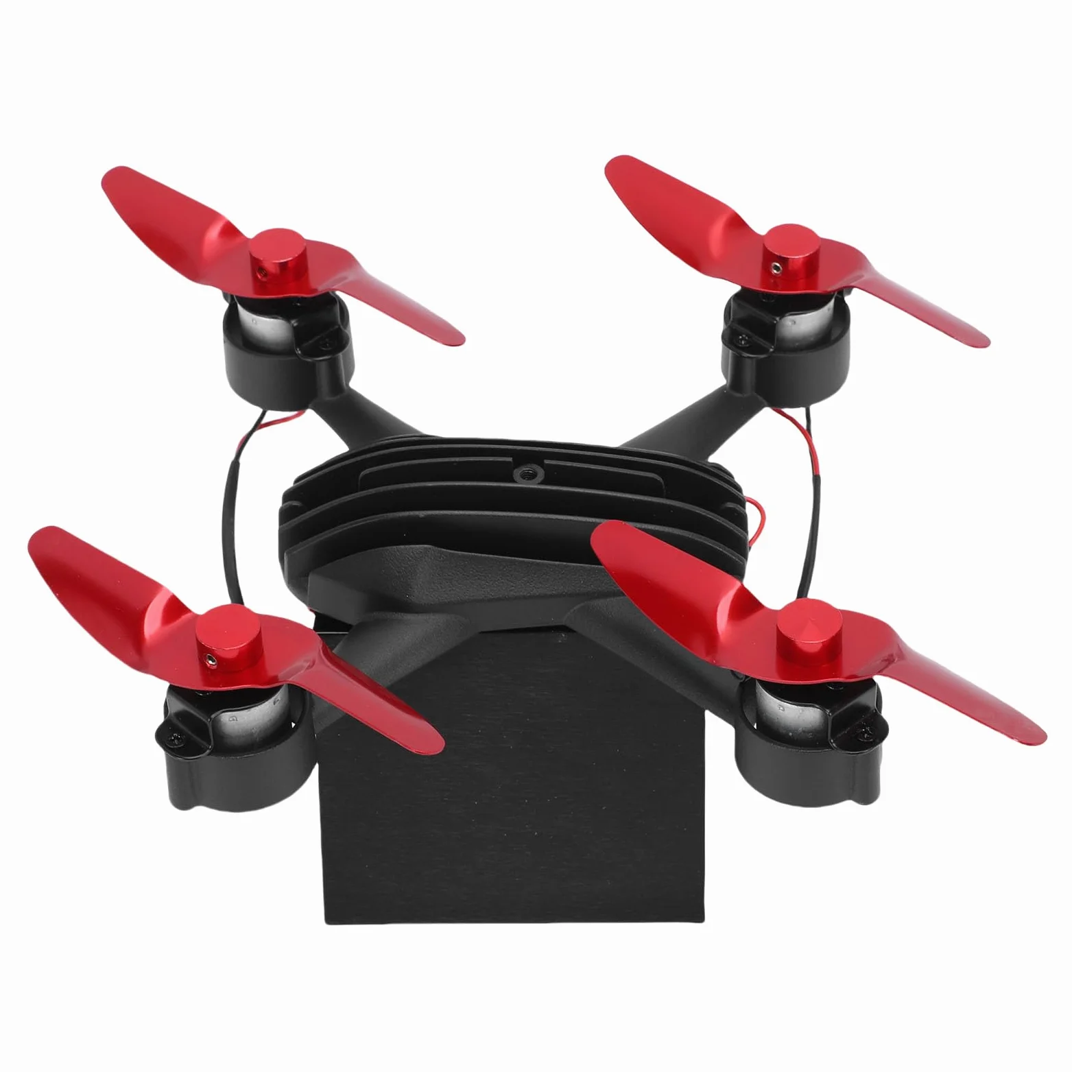 Ventola Termica per Stufa a Legna in Lega di Alluminio, Forma a Drone, 1000-1600rpm ≤25db, per Caminetto a Pellet e Gas, Montaggio a Parete