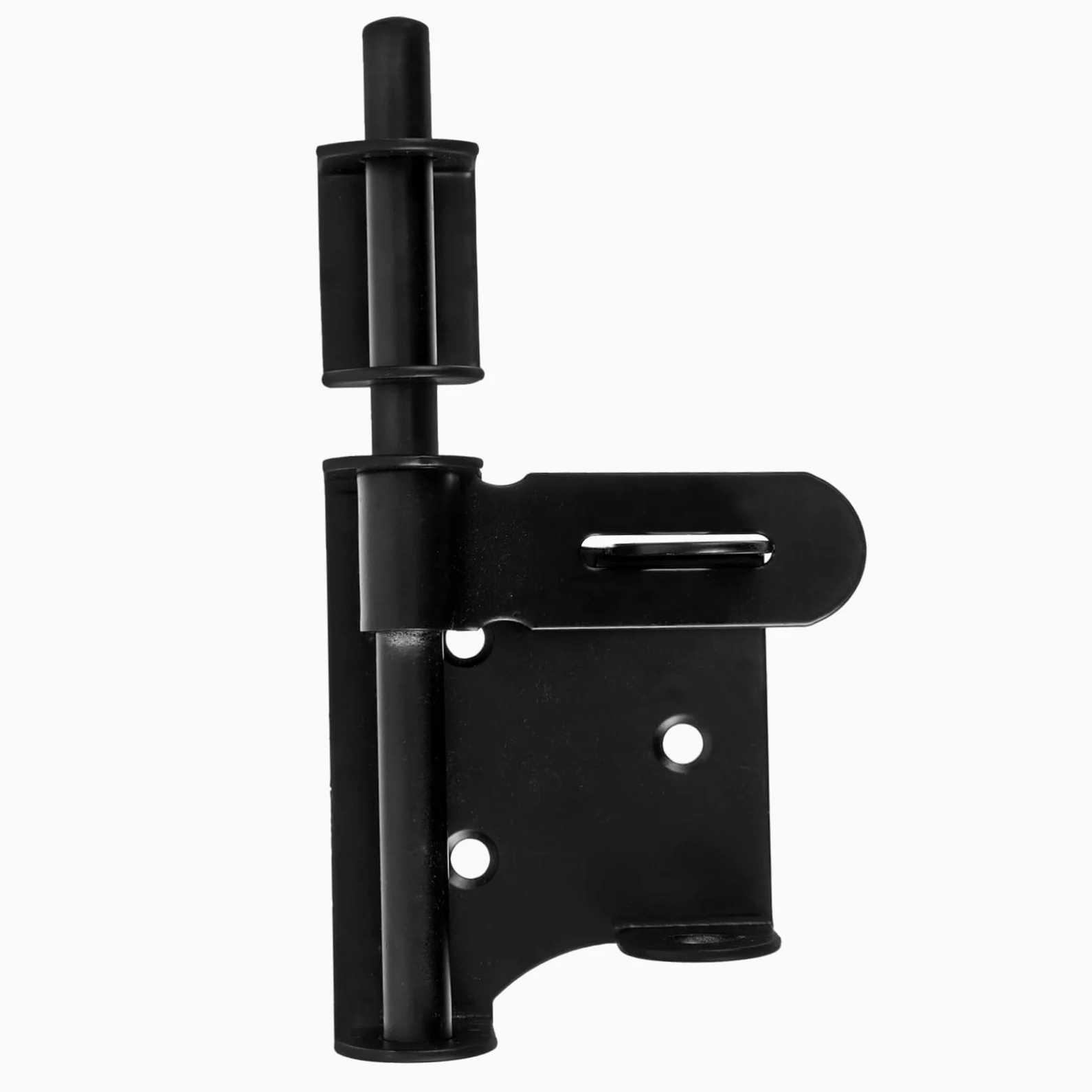 TOPBATHY 5 Pezzi Chiusura a vista del bullone della porta cancello inossidabile cromo con serratura porta lucchetto porta serratura di sicurezza per porta scorrevole fermo della porta Black