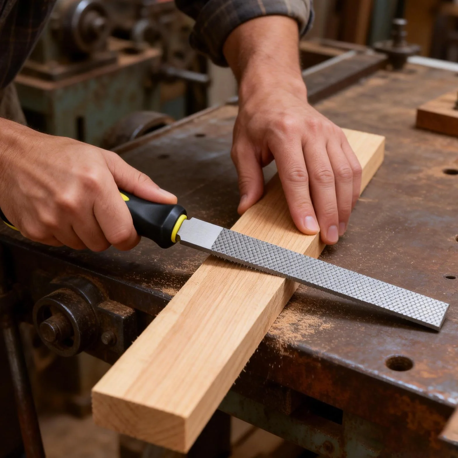Set di lime per legno e metallo 6 pezzi incl. Raspa per legno mezzotonda per modellare fori e curve in legno duro o tenero, Lima professionale per legno