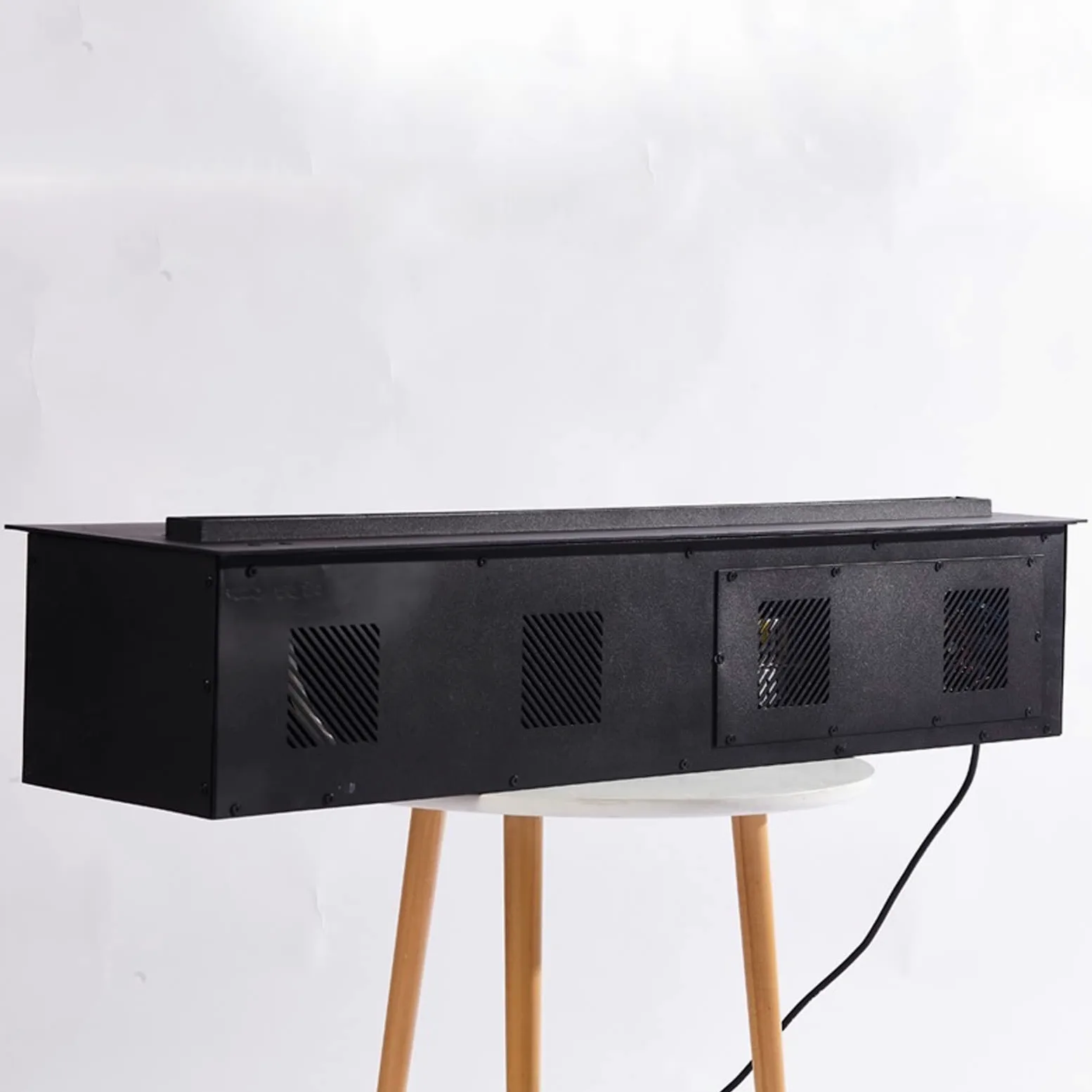 Camino Camino Elettrico da 47/59 Pollici incassati e montati a Parete con Il Controllo del Touch Pannello remoto Design di Fiamma realistica Camino Interno(120cm)