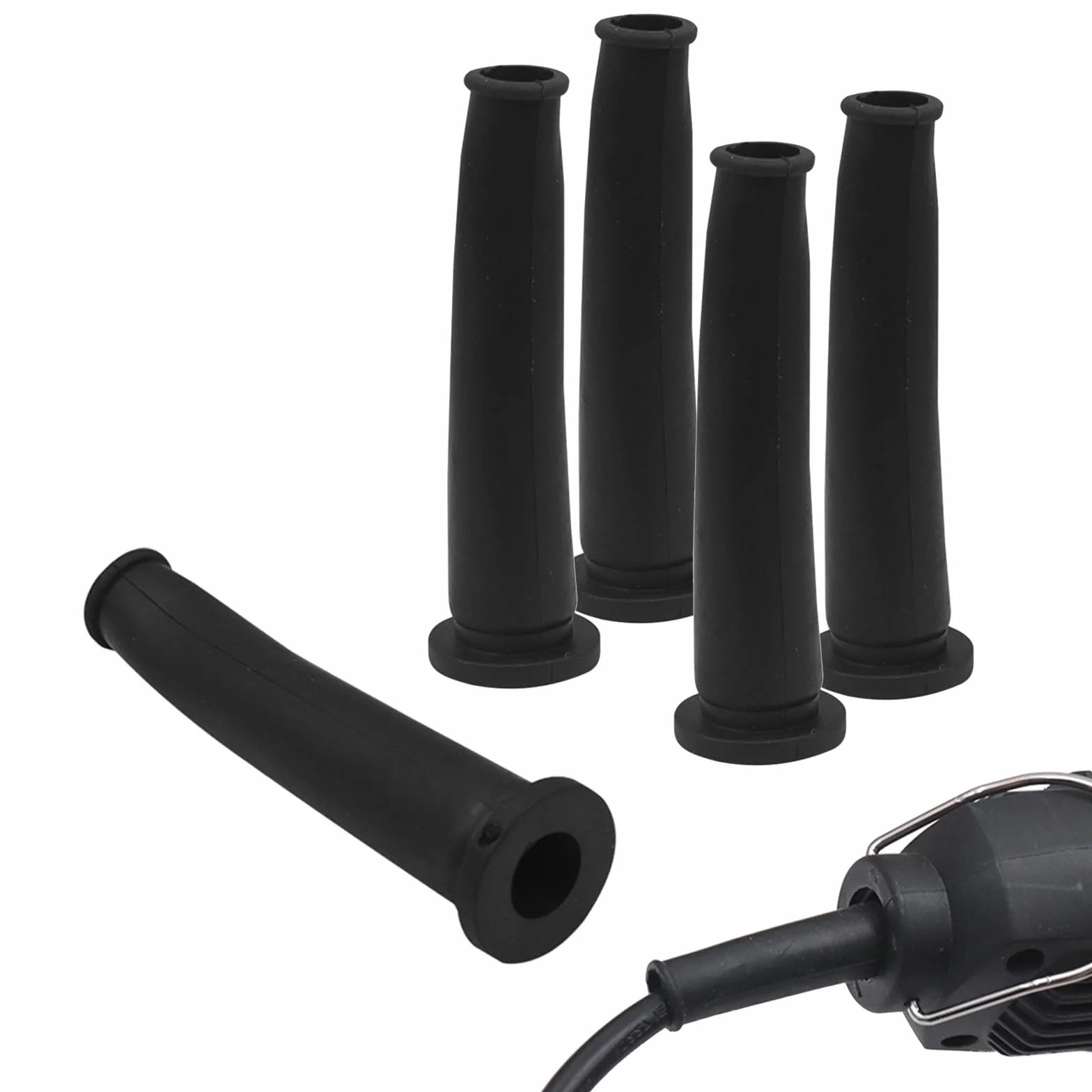 Protezioni per Cavi per Smerigliatrici Angolari, Manicotti in Gomma per Cavi da 70 * 8mm, Gestione Cavi, Accessori di Protezione per Cavi per Trapano Elettrico (5 pezzi)