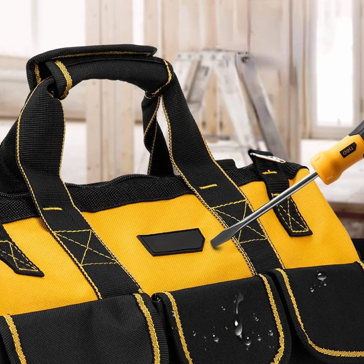 Organizzatore Per Borsa Degli Attrezzi Da 17 Pollici, 43×17×25 Cm, Tracolla Regolabile Organizzatore Per Borsa Degli Attrezzi Per La Casa Fai-da-te E Stoccaggio Dell'attrezzatura Con Tracolla