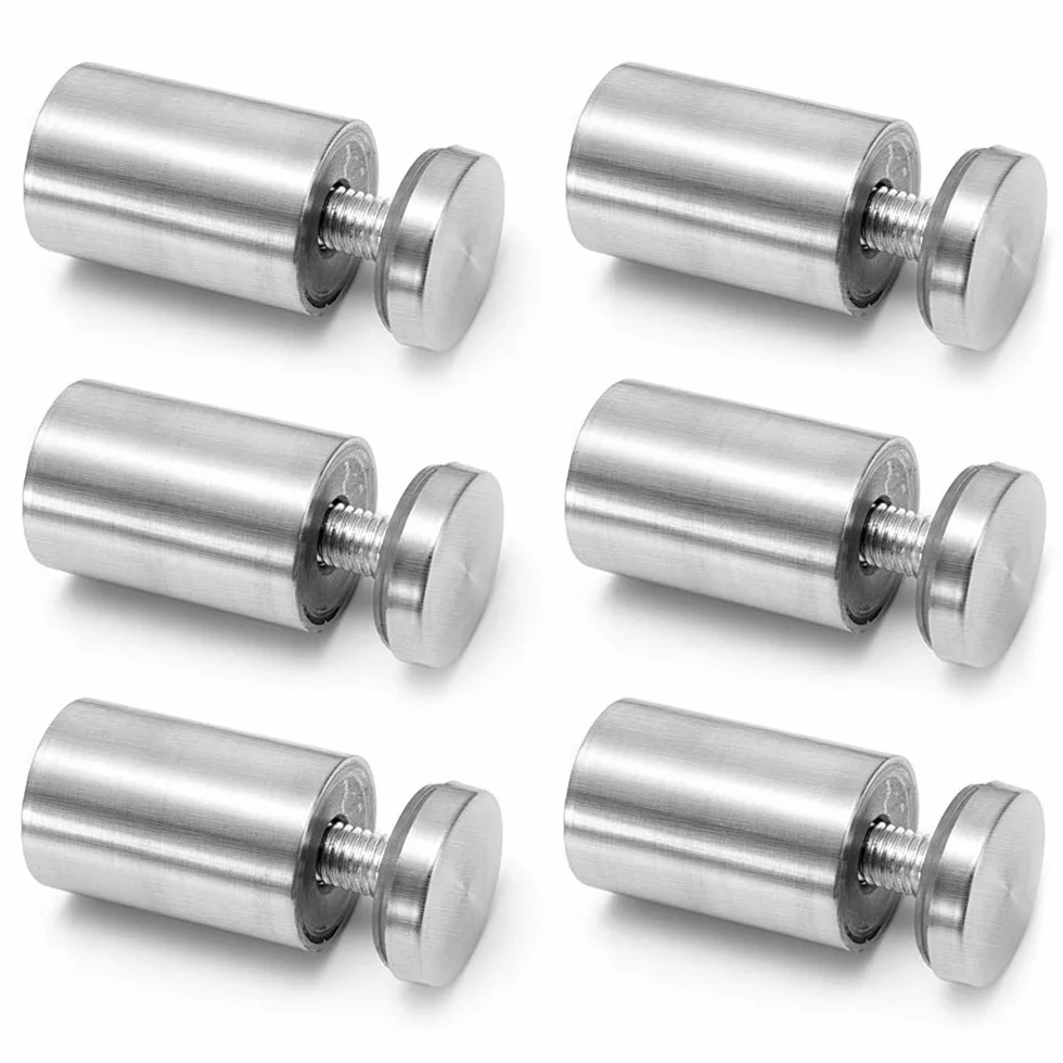 Distanziali per Targhe in Acciaio Inox 25x19mm 6 Pezzi