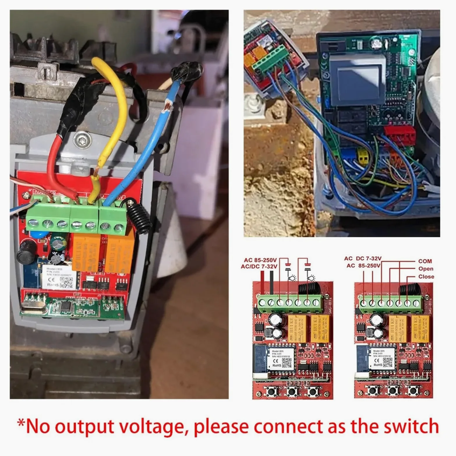 Kit apricancello elettrico, Tuya Garage Apriporta Cancello Ricevitore 2ch 433mhz 433.92mhz Universale Fixed Rolling Code Multi Marca Controller Switch | AC 85-250V WIFIX1