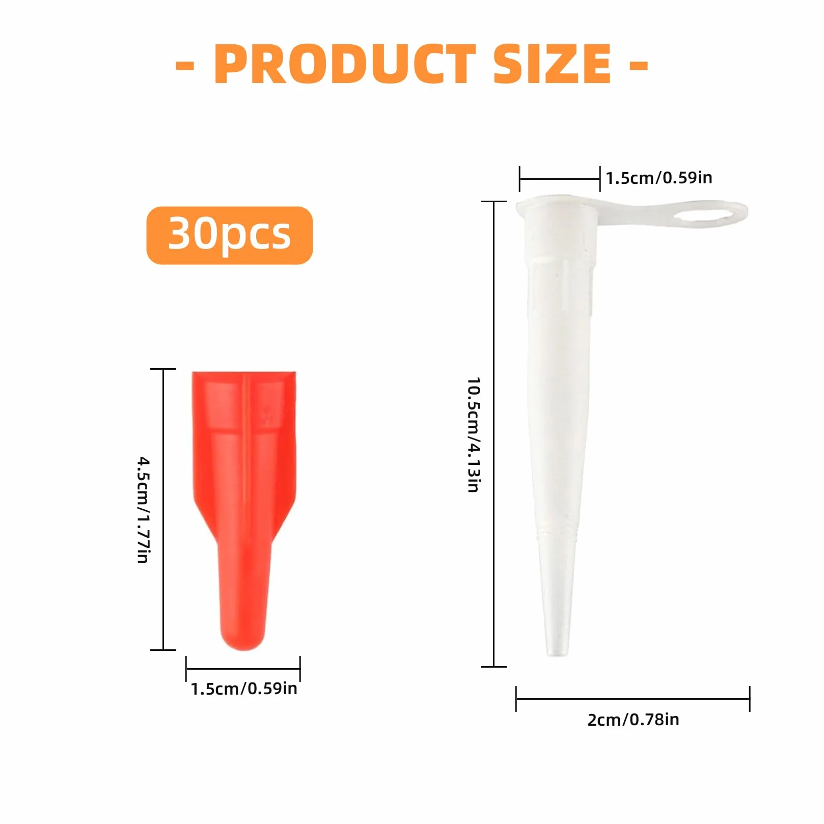 Set di 30 punte silicone con tappi di tenuta per cartuccia