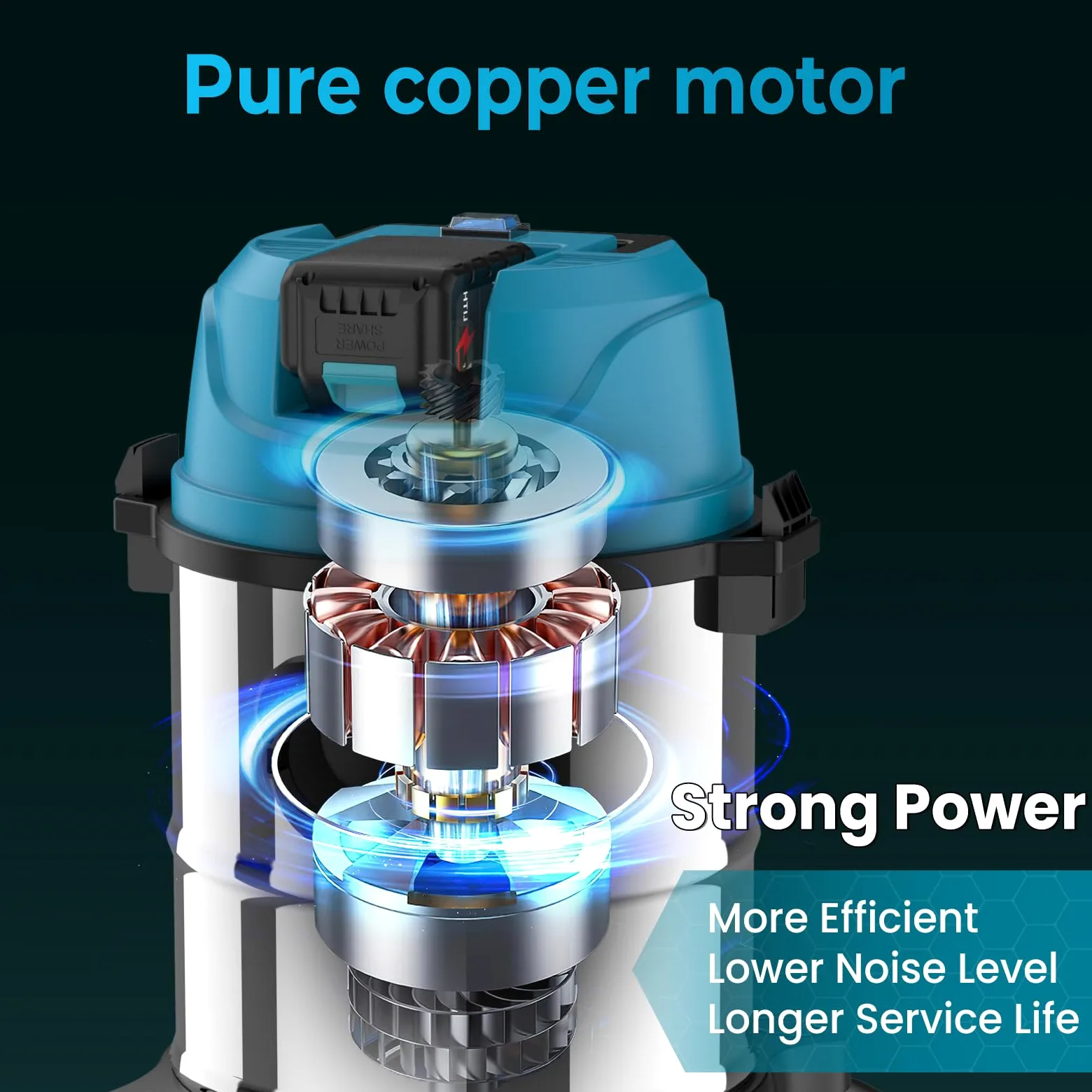 Aspirapolvere a secco umido per batteria Makita 18 V, 15 l, in acciaio inox, 1200 W, aspiracenere a batteria con bocchetta per pavimento e fughe, sistema di tubi ø 32 mm, senza batteria (0 batterie)
