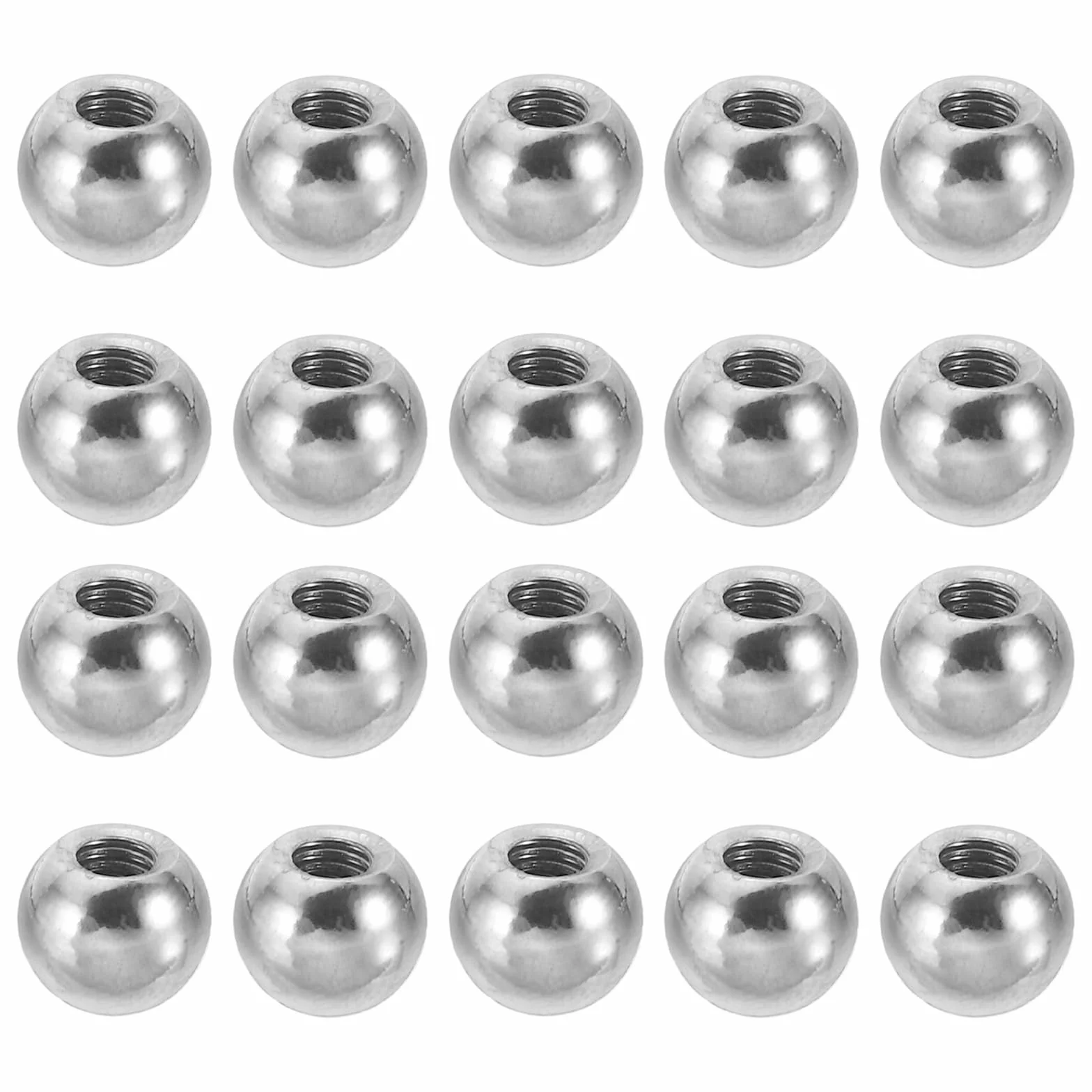 PATIKIL M4 x 9mm Dadi a Sfera Pomelli, Pz30 Tappi a Sfera Perforazione Acciaio Maniglia Foro Cieco Decorazione