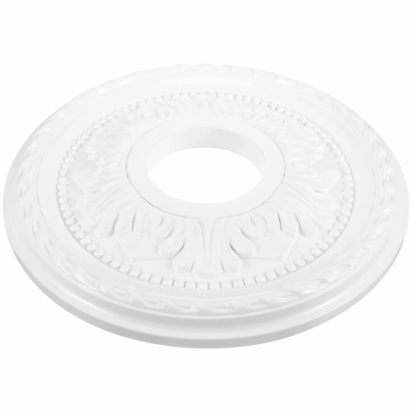 Medaglione da Soffitto Rotondo in PU per Lampadario e Ventilatore Medaglione Decorativo Tradizionale per Illuminazione Domestica Facile Installazione per Soggiorno e Camera da