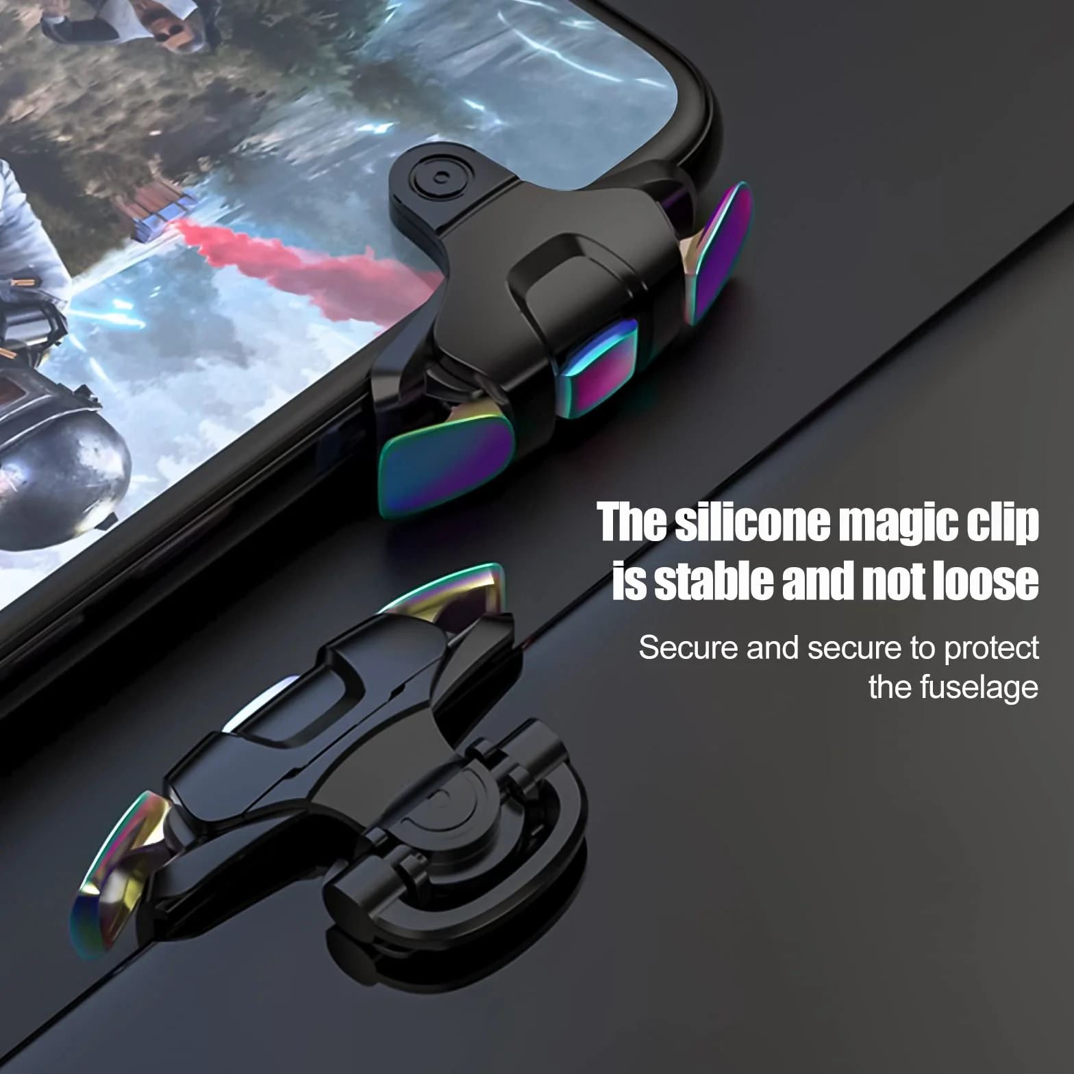 Newseego PUBG Mobile Game Trigger, PUBG Mobile Phone Trigger L1R1 Armor Style Colorful Pubg Game Trigger Spara Joystick di Controllo Sensibili Aim & Fire Game Pulsante Telefono per PUBG