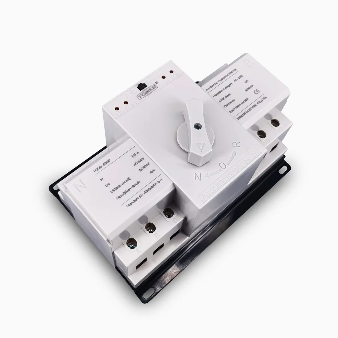 Interruttore Magnetotermico Differenziale 3P 63A 380 V 50/6 0Hz 3 Wire. MCB. Tipo Dual Power Switch di trasferimento automatico ATS