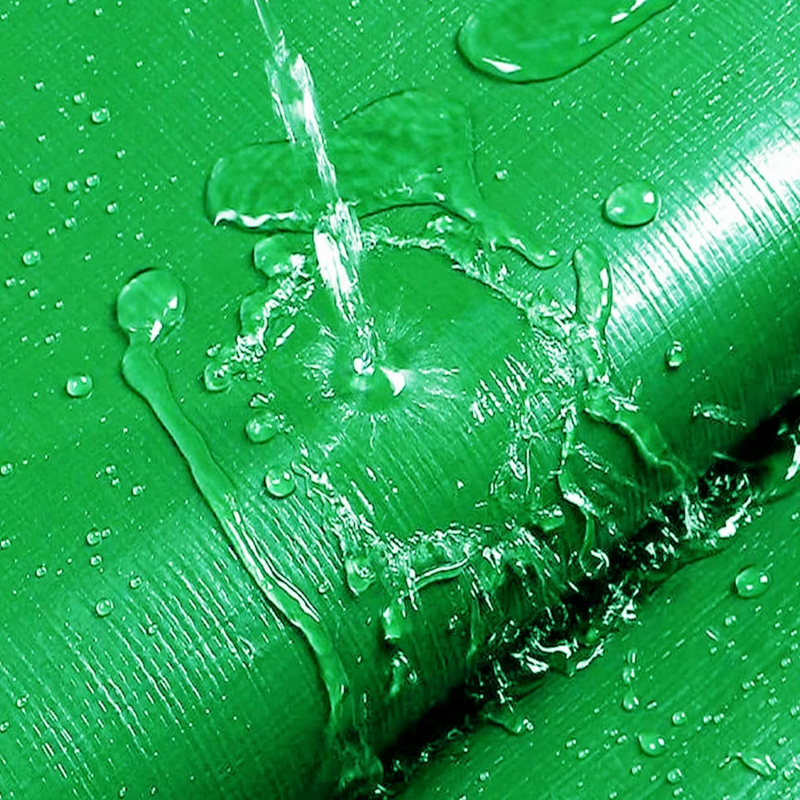 Telone Occhiellato 190 x 220 cm Leggero Antistrappo Impermeabile Antivento e Resistente Ai Raggi UV Telo 140G M² Copertura Premium per Camion, Piscina, Mobili da Giardino, Verde