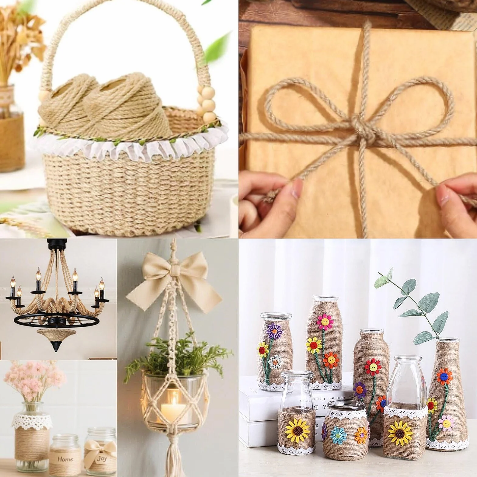Corda in sisal per tiragraffi, 6 mm x 10 m, per tiragraffi di gatti, fai da te, decorazione per la casa (10 m)