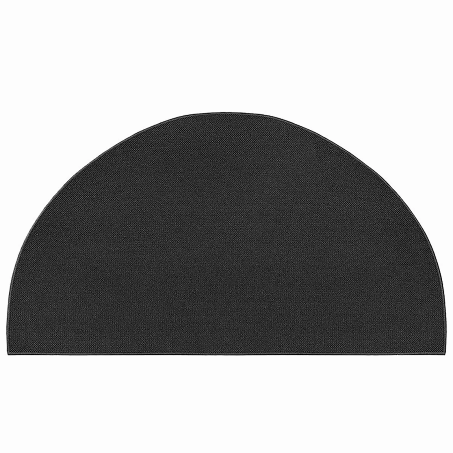 Tappeti Per Camino Tappeti for focolare Tappeto for camino da pavimento semicircolare Tappetino antiscivolo in fibra di vetro a 2 strati Stufa for interni ed esterni(122X76CM)