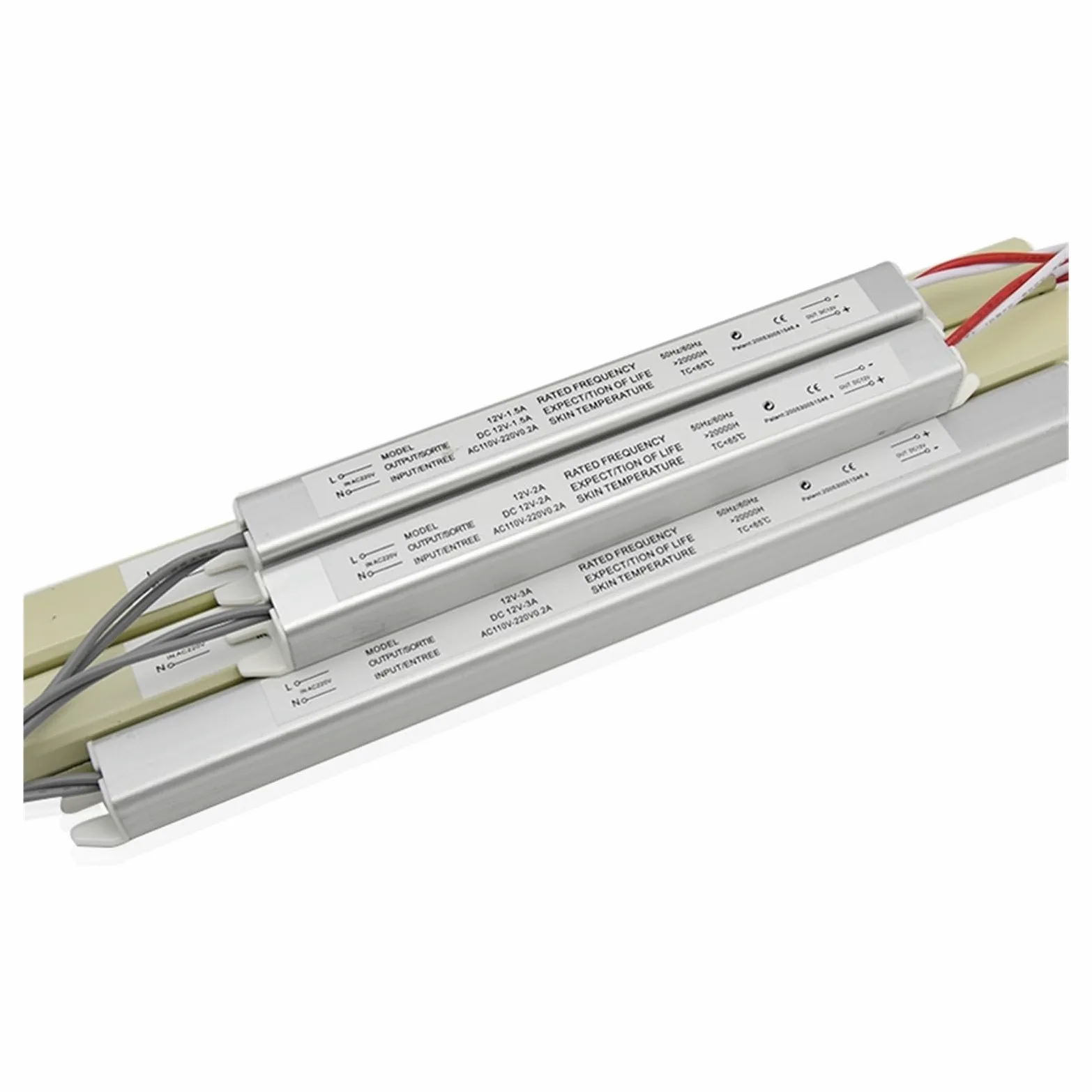 1 Pz Alimentatore LED Ultra Sottile DC12V 18W 25W 36W 48W 60W Trasformatore di Illuminazione AC110-220V HA CONDOTTO LA Luce di Striscia Pubblicità Bordo Driver(12V 18W)