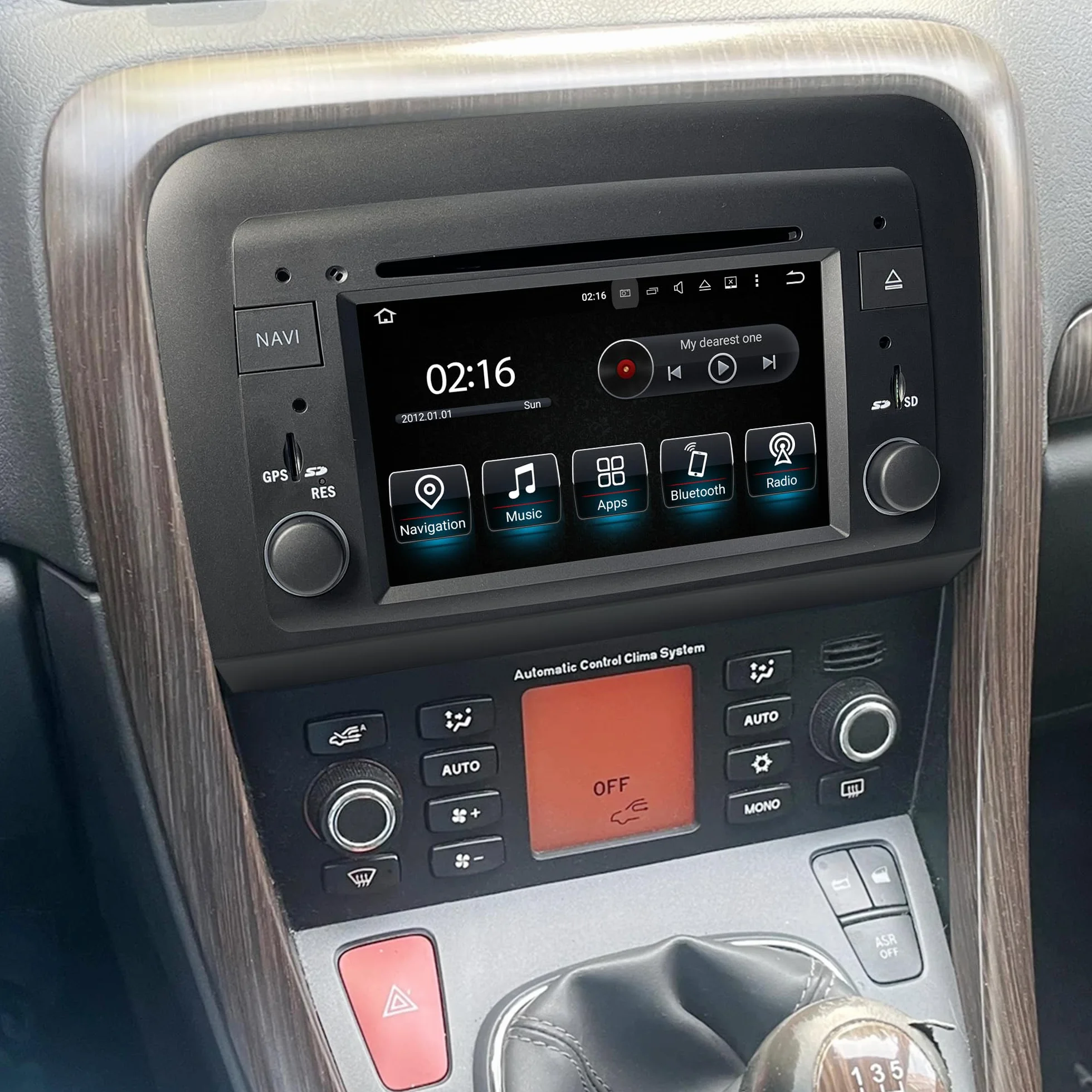 Kit radio touch screen da 6,2 pollici per Fiat Croma Stereo Autoradio Aggiungi CarPlay Android Navigazione automatica DVD Telecamere di backup Android 13 App Netflix Spotify Disney+ Hulu Twitch