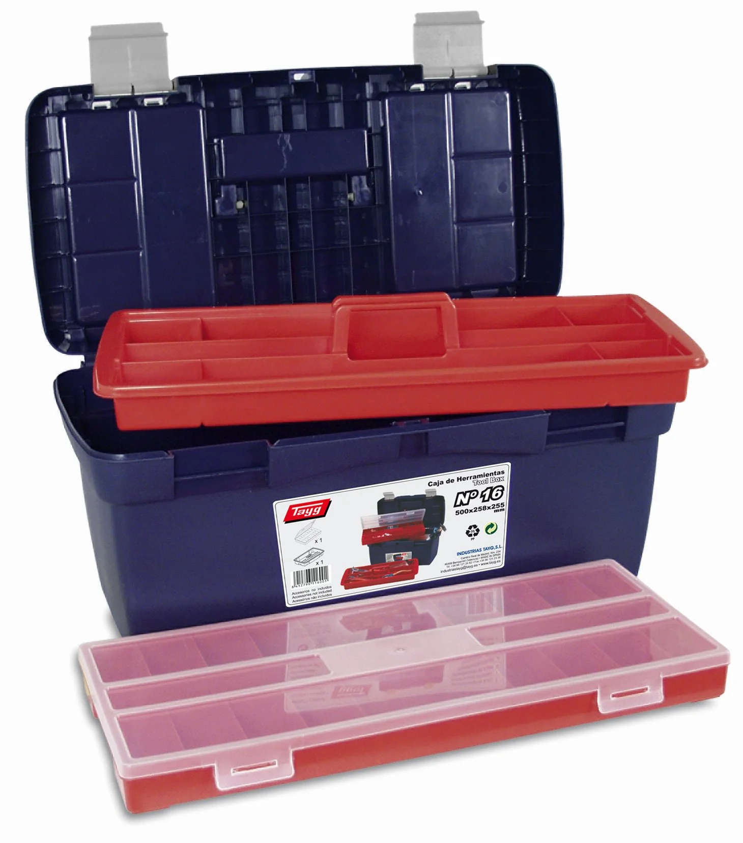 Tayg TAYG-TOOLBOX2 Valigetta Doppia, Contenitore Extra Estraibile, Nero/Antracite