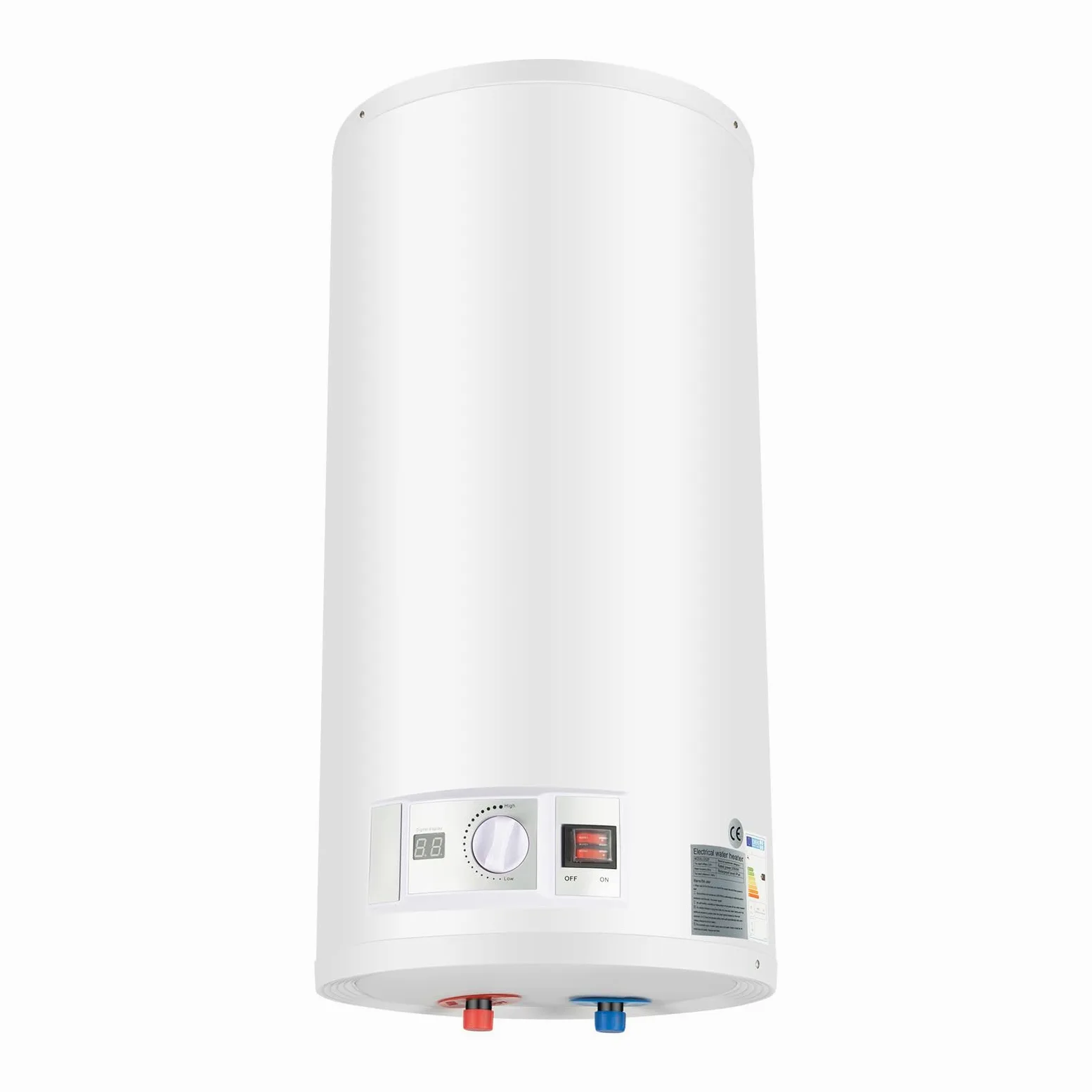 Scaldacqua elettrico, scaldabagno elettrico a risparmio energetico ad alta efficienza, scaldabagno intelligente, intervallo di temperatura 25-75 °C, adatto per cucine e bagni