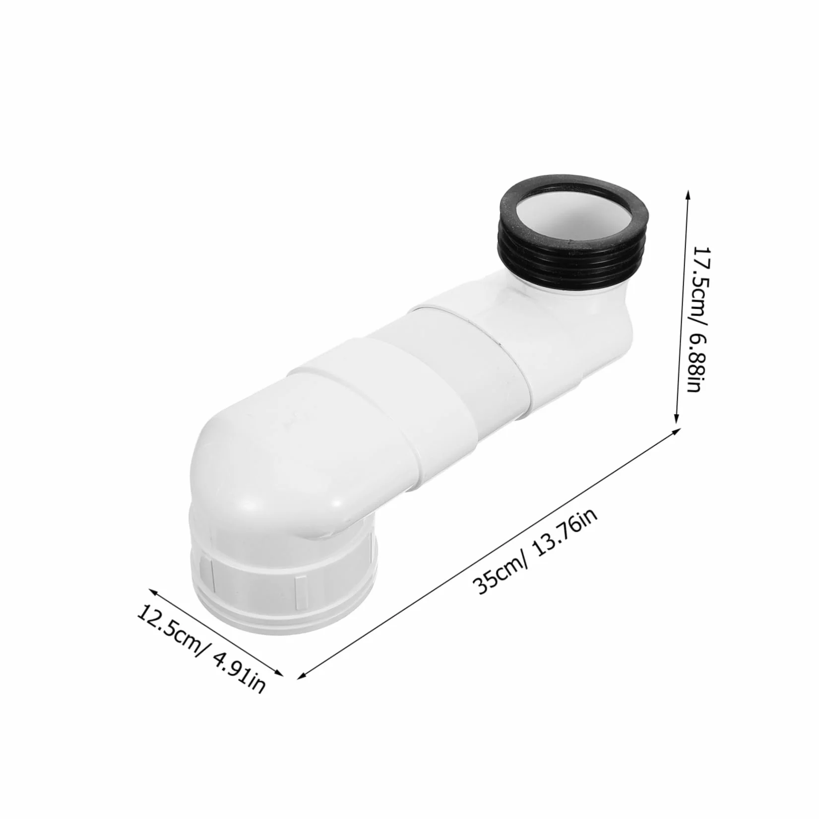 SHINEOFI Manicotto di Collegamento Wc in Pvc Resistente a Usura Spostamento Massimo 10cm
