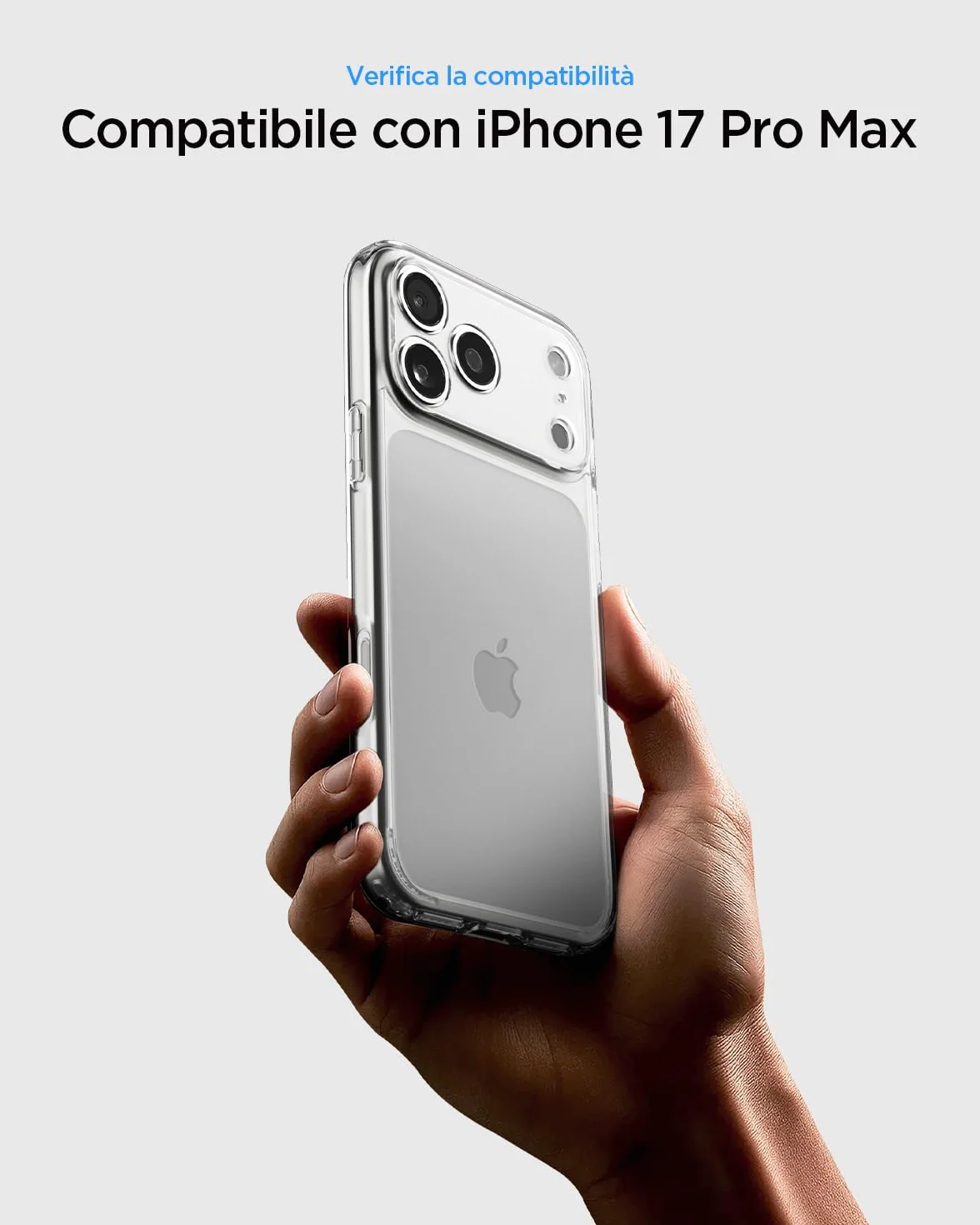 Spigen Cover Ultra Hybrid Compatibile con iPhone 17 Pro Max - Trasparente