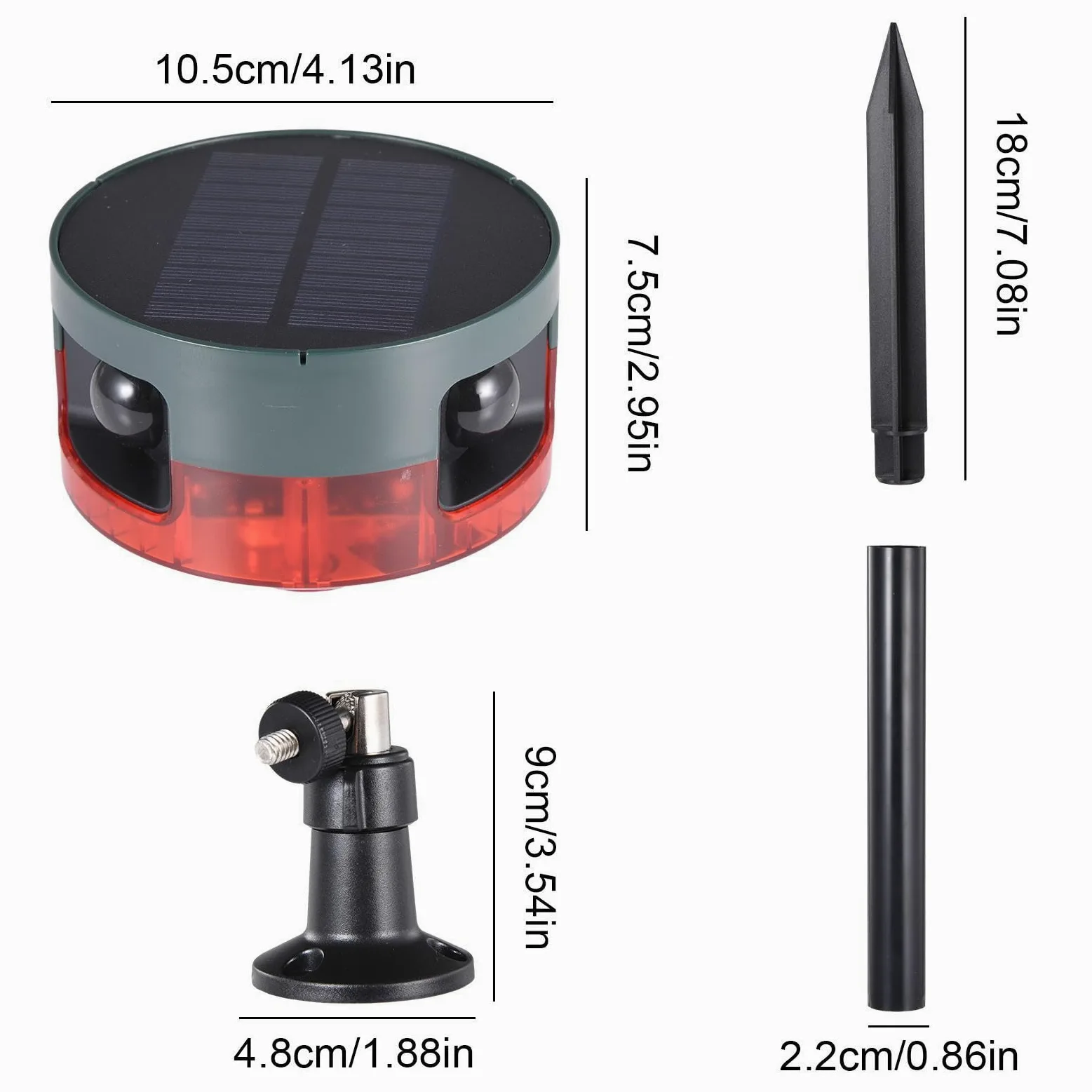 Allarme Sensore Di Movimento Solare - Sensore Di Movimento Sensore Di Luce | A LED Solare, Di Sicurezza Del Sensore Di Movimento Solare Regolabile Suono Forte Per La Fabbrica