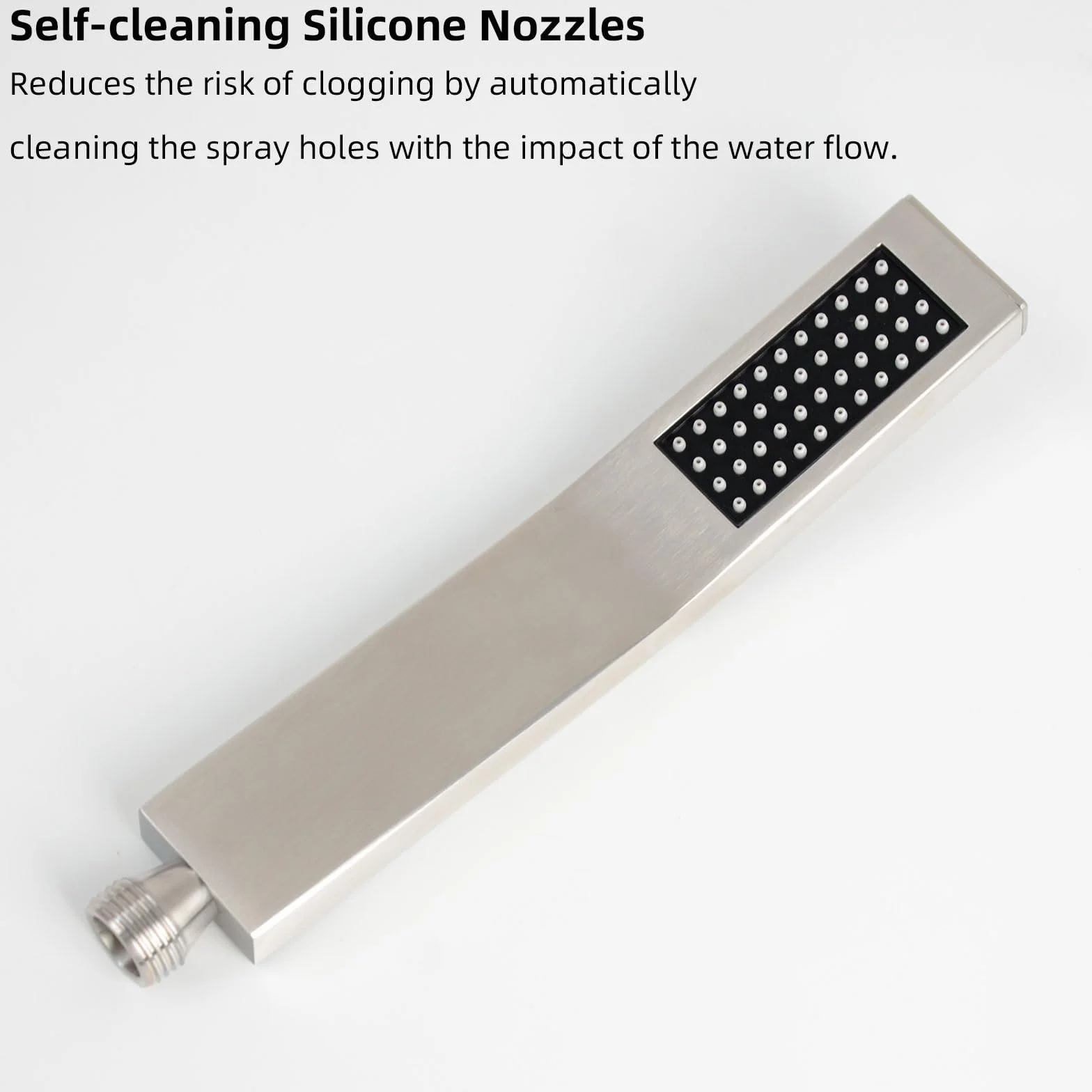 PHASAT Rubinetti per Vasca con Doccetta, Miscelatore per Doccia per Bagno, Rubinetto a Parete Bagno Bocca girevole a 90 °, Nichel Spazzolato PTBL17E