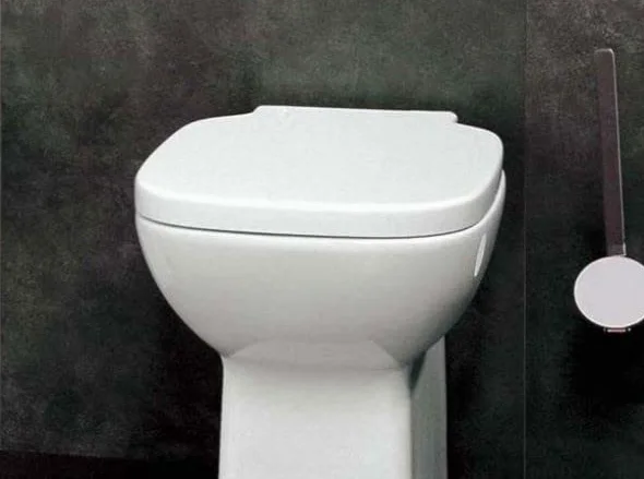 Copriwater per FLAMINIA SPRINT AVVOLGENTE come ORIGINALE TERMOINDURENTE BIANCO cerniera inox normale o rallentata soft close