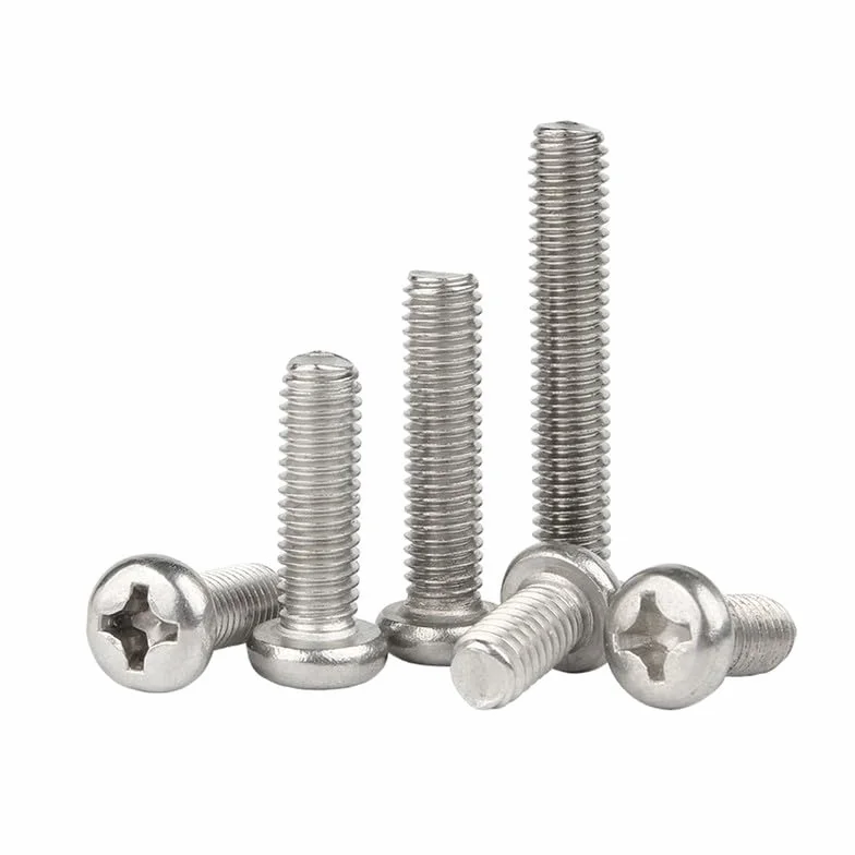Bulloni Acciaio Inossidabile 304 M3.5 x 8mm Testa Tonda Croce Viti Macchina