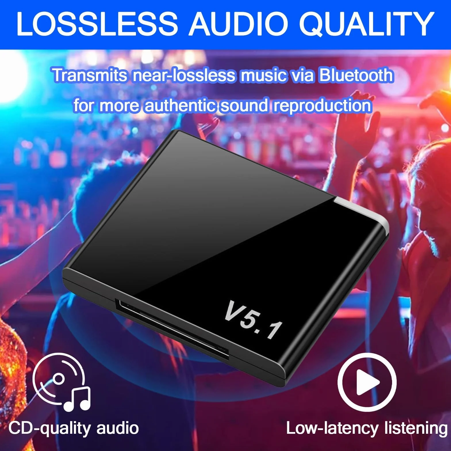 Adattatore Bluetooth 5.1 a 30 pin per stazione di docking Bose SoundDock, mini ricevitore audio portatile per iPhone/iPod a 30 pin, non adatto per auto o moto