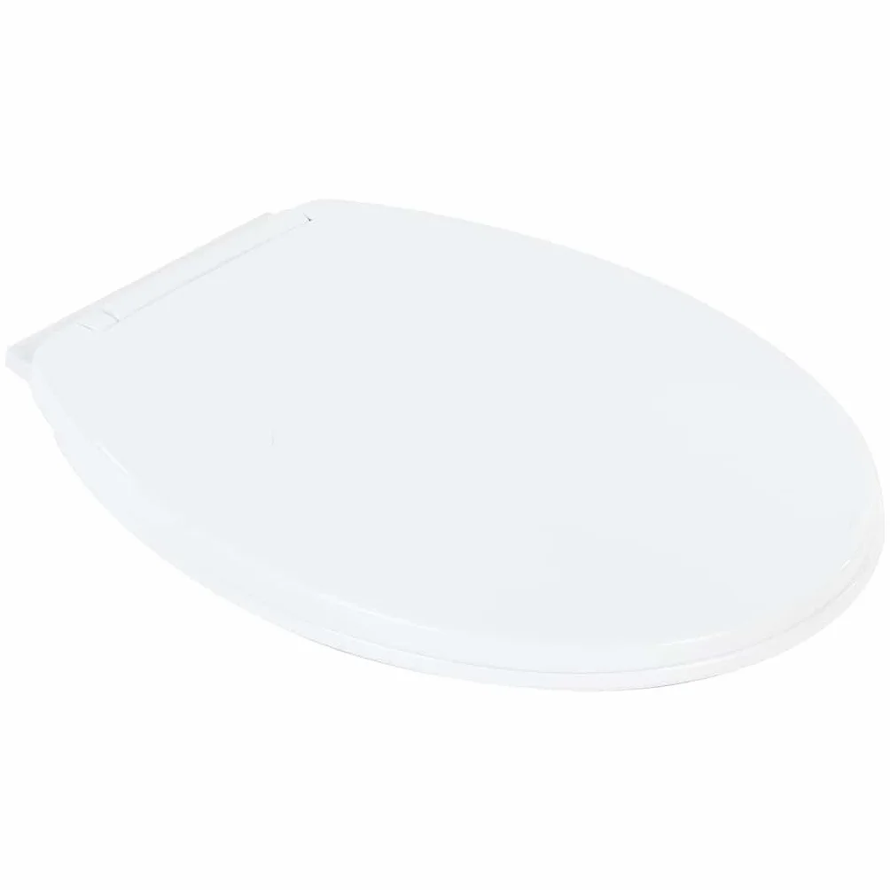 vidaXL WC Rimless Ceramica Bianco 50,5x36,5x50 cm Sedile Soft-Close Altezza Comfort +7 cm WC a Coppia Stretta Design Slim
