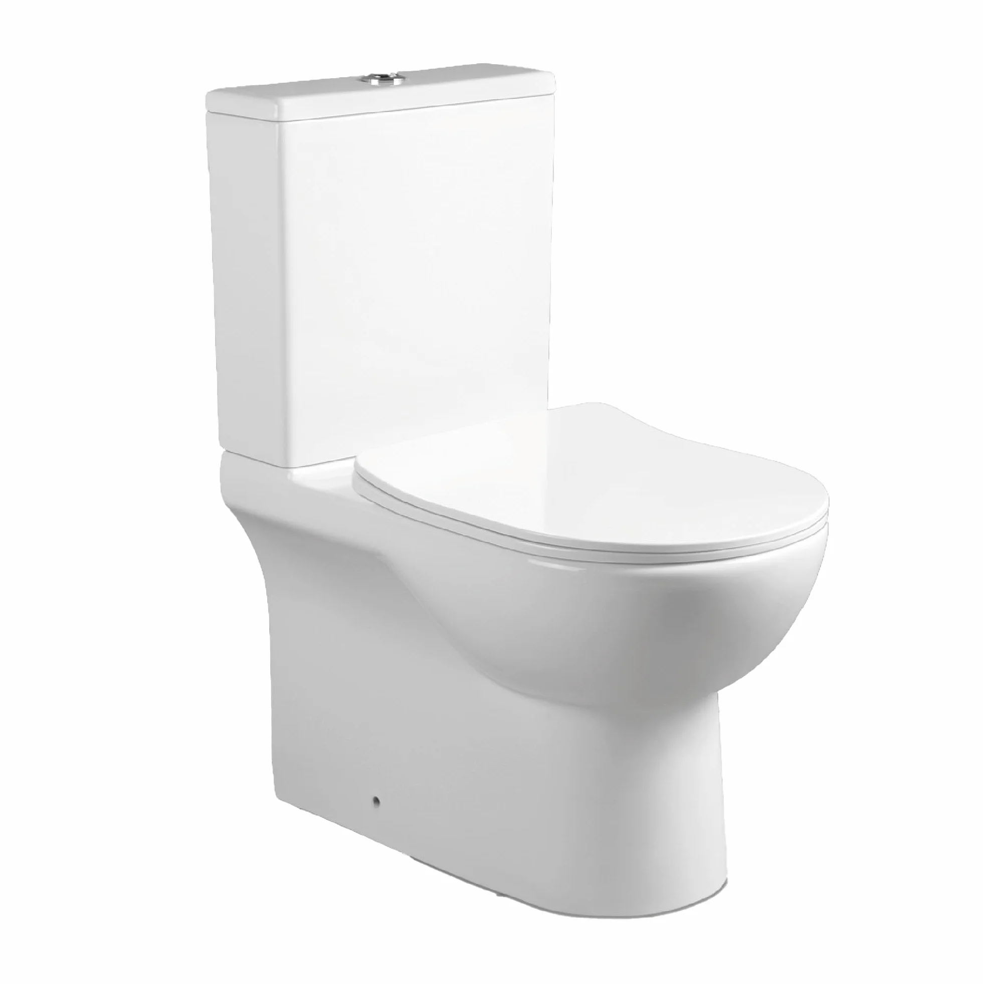 BAIKAL WC in ceramica T9 compatto a pavimento Rimless cisterna monoblocco doppio scarico sanitario sedile caduta ammortizzata