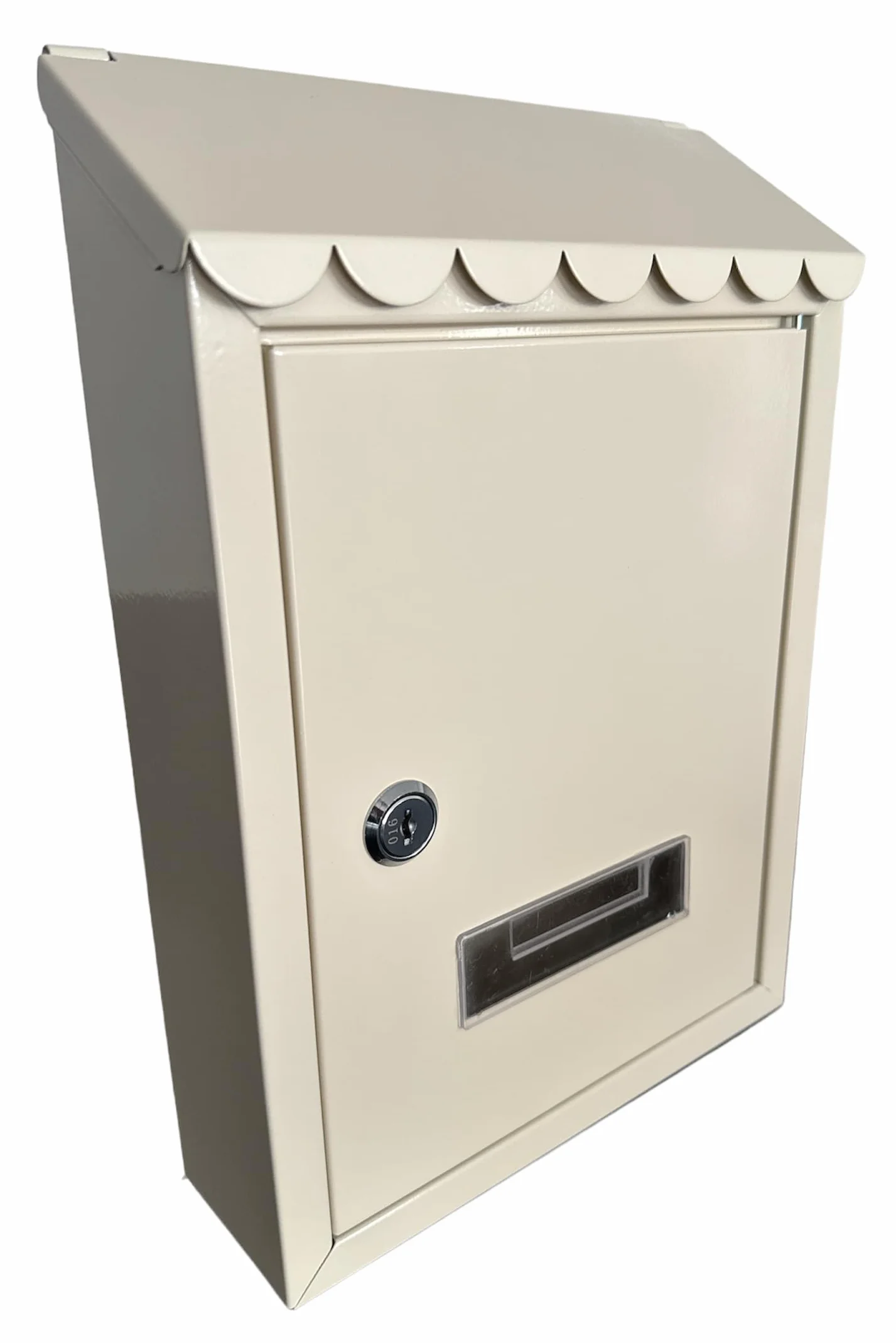 Cassetta Postale per Esterno Parete 300x210x7 cm Beige con Serratura