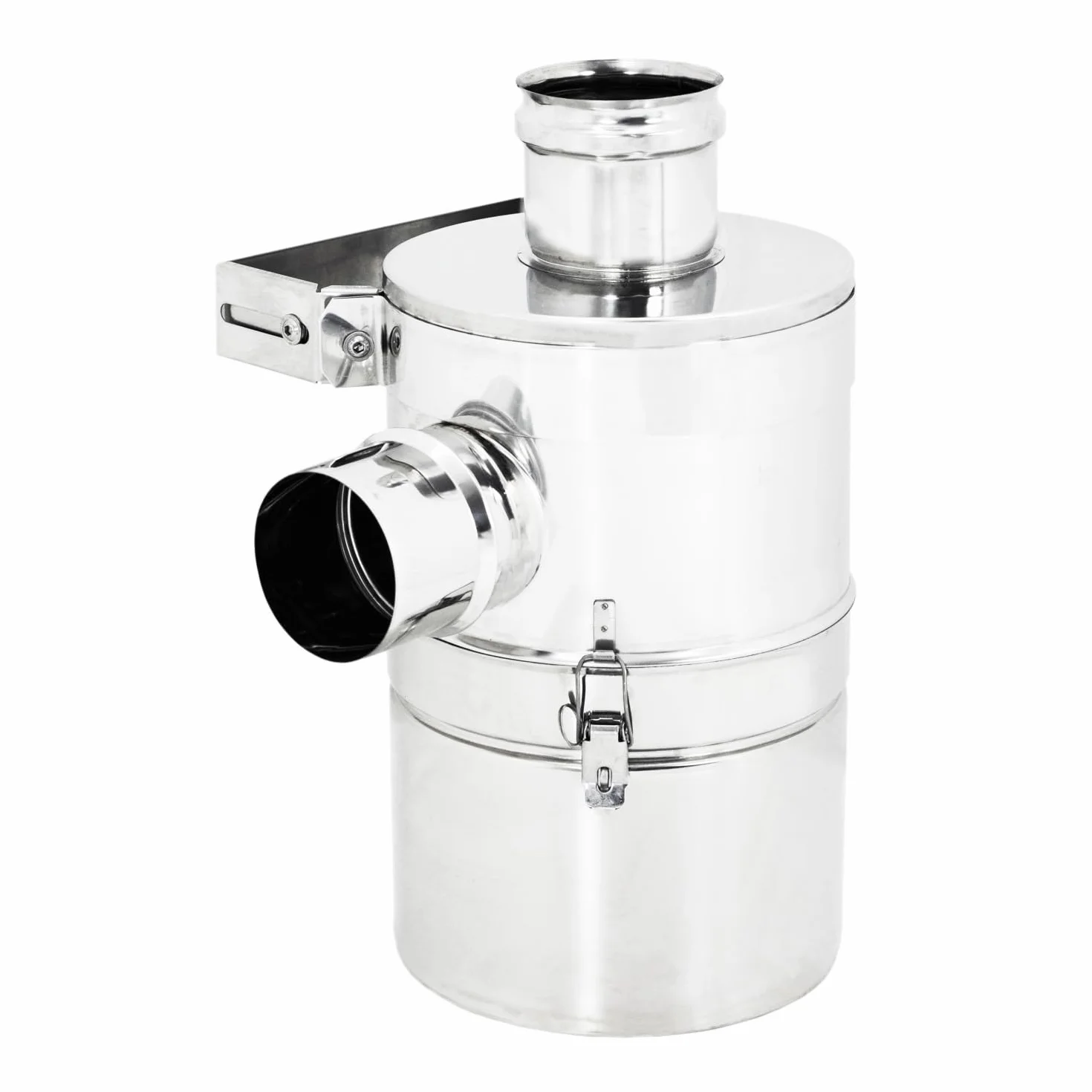 ALLINOX Kit Abbattitore di Fuliggine Ad Acqua Per Stufa a Pellet Filtrazione Efficace Riduzione Fumo e Polveri Sottili MADE IN ITALY (DN 100)