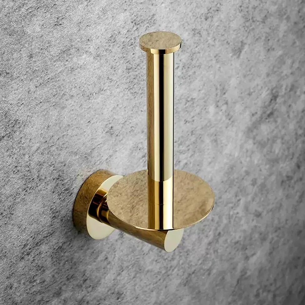 Portarotolo di carta igienica da parete per bagno, cucina, bagno (argento)