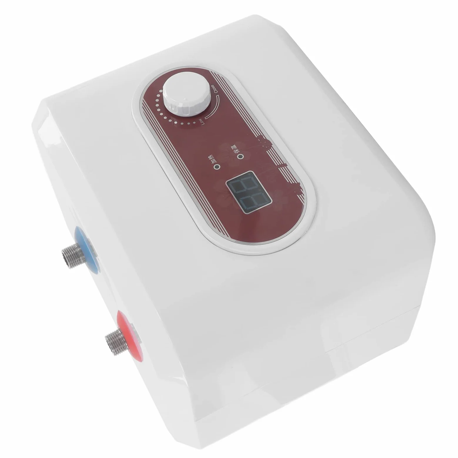 Fdit Scaldabagno Elettrico 8L, Mini Boiler con Controllo della Temperatura, | Riscaldamento in Acciaio Inox 316, Scocca ABS, 30-65℃, 0,02 MPa, Uso Domestico Compatto