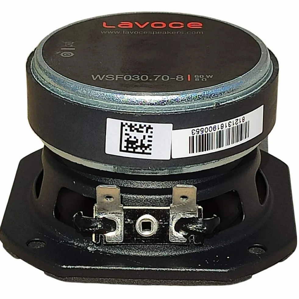 LA VOCE 1 WOOFER ITALIANA WSF030.70-8 altoparlante da 8,20 x 8,20 cm da 30 watt rms e 60 watt max con impedenza 8 ohm sensibilità 85,5 db per casa, 1 pezzo