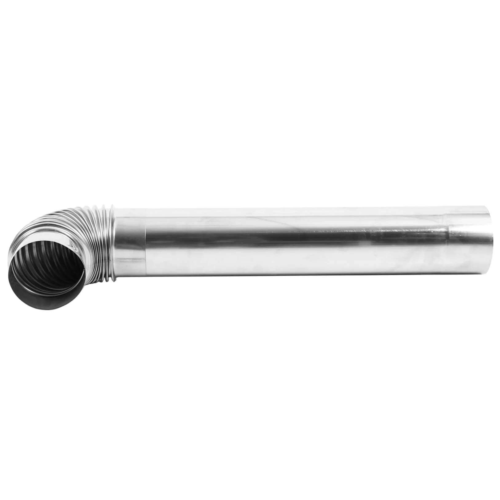 TOYANDONA Set Tubo Stufa in Acciaio Inossidabile per Stufa a Legna Facile Installazione per Scarico Fumi Domestico e Industriale Argento