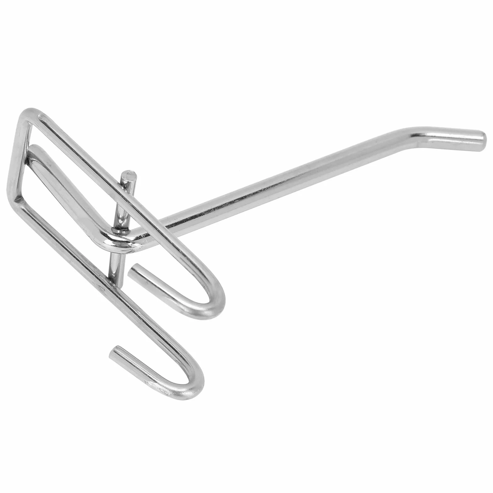 Ganci per Pannelli Forati Heavy Duty 30 Pezzi, Gancio per Supermercato Griglia di Ferro, Ganci per Pegboard in Metallo 20cm