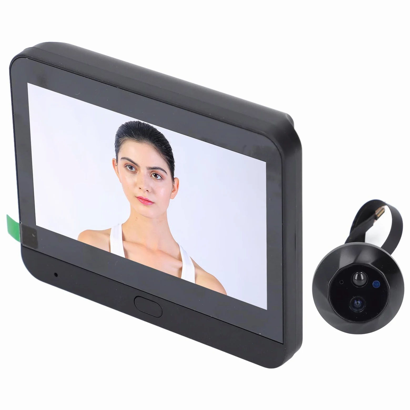 FTVOGUE Citofonico per Campanello Video Wireless, Videocamera per Campanello Intelligente 1080P con Rilevamento del Movimento PIR, Visione Notturna per Casa o Appartamento
