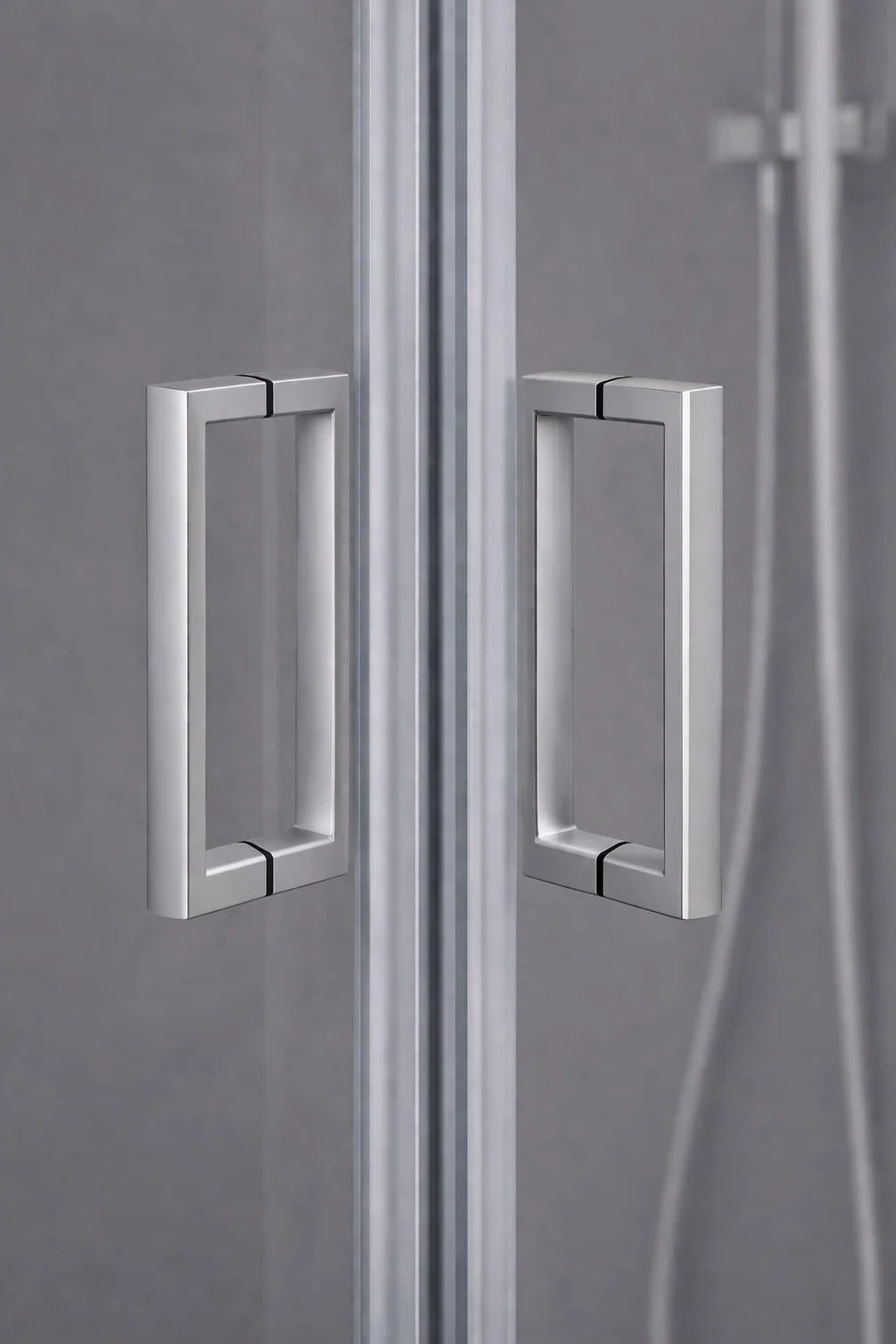 Box Doccia Angolare Vetro Temperato 6mm 2 Porte Scorrevoli Altezza 190cm 70x70 Cromati Chiusura Magnetica