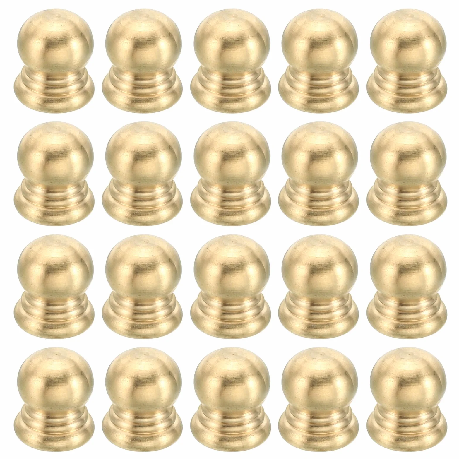 Tappo Dadi Manopola Filettatura Ottone M6x1 10mm PATIKIL 20 Pezzi per Illuminazione Armadio