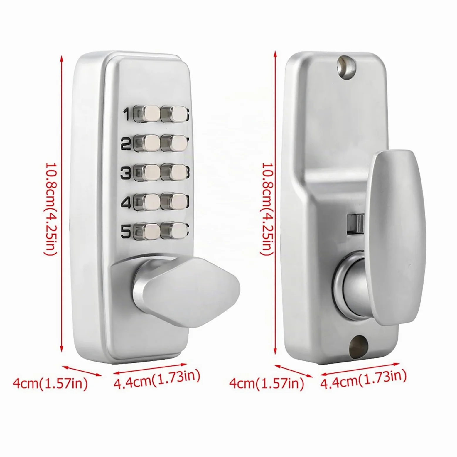 FTVOGUE 2-8 Meccanico Digital Code Lock Keyless Entry Door Lock Combinazione Password Sicurezza per Casa e Ufficio