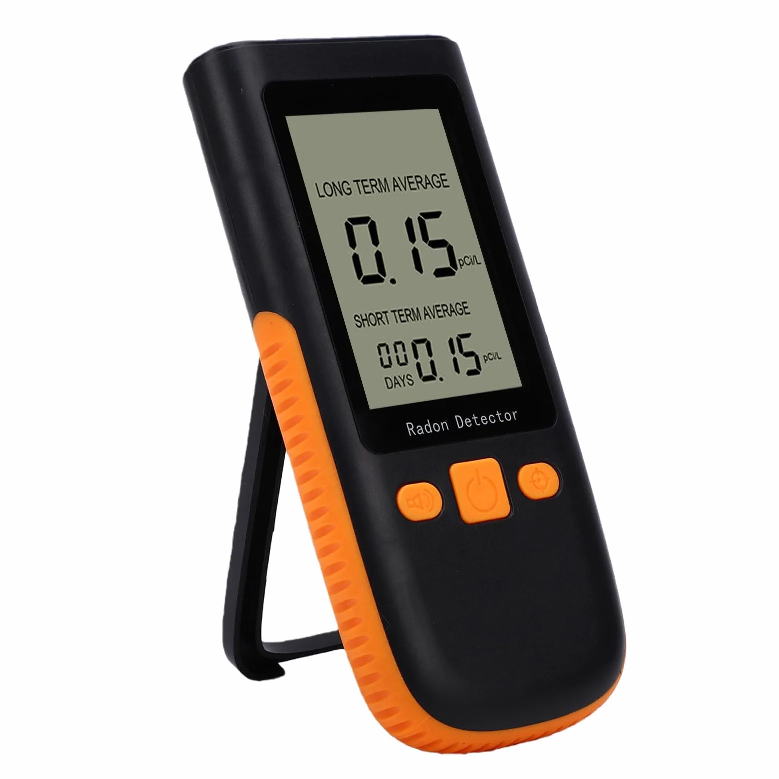 Rilevatore di Radon Portatile 0-270pci & L per Residenti di Casa Lavoratori Ufficio Amministratori Scuole Operatori Hotel Sensore Ionico Ad Alta Precisione Monitora Livelli