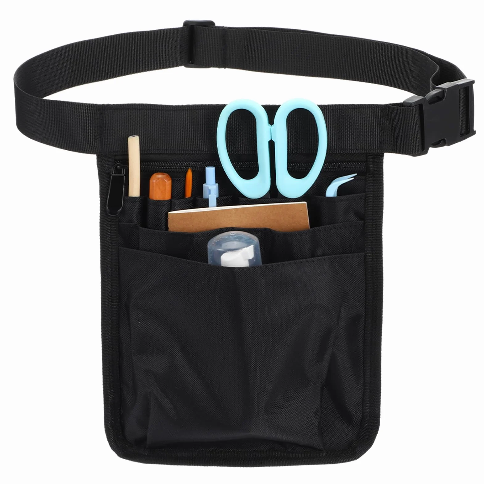 Marsupio da server, organizer per la vita del cameriere, con cintura regolabile, per ristoranti, hotel, bar, kit di manutenzione, 24 x 19 cm