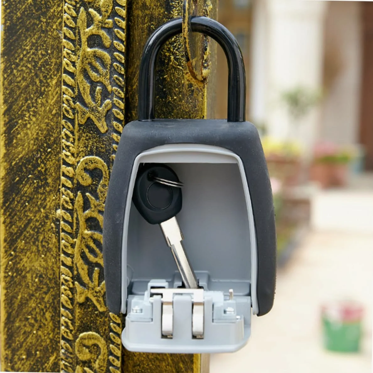 Housoutil Scatola Portachiavi Muro con Combinazione Scatola per Chiavi e Antiruggine Facile Installazione per Casa e Ufficio
