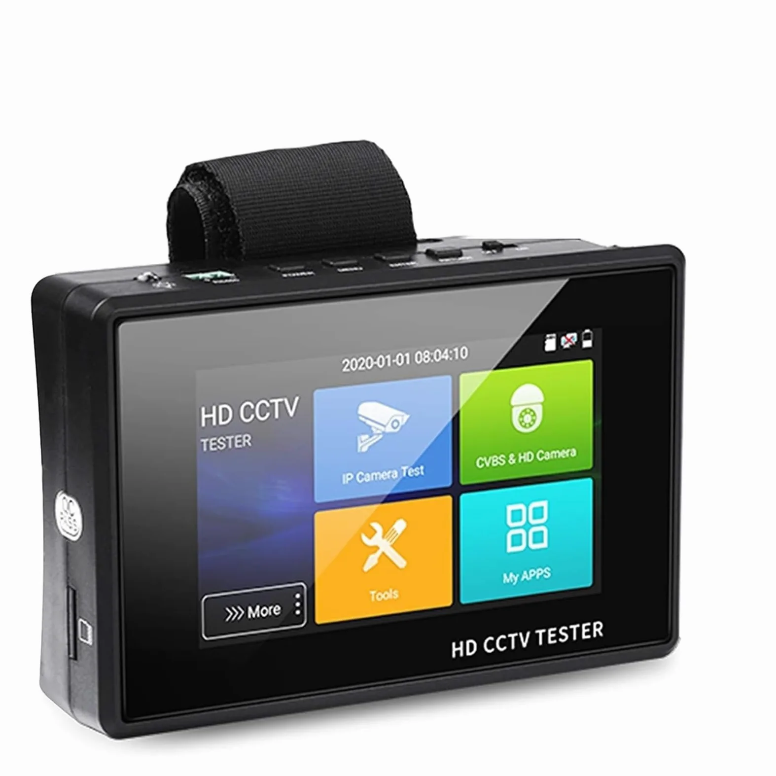 Tester per telecamere di sicurezza CCTV Tester CCTV portatile da polso da 4 pollici, tester for telecamere IP, tester CCTV, tester for telecamere analogiche CVI TVI AHD