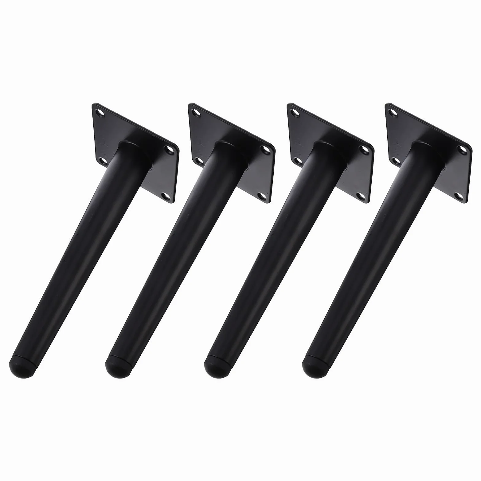 TEHAUX 4pezzi Gambe per Tavolo da Tè in Gambe per Divano Mobile Piedini di Supporto per Mobili da Letto Forma Affusolata Obliqua