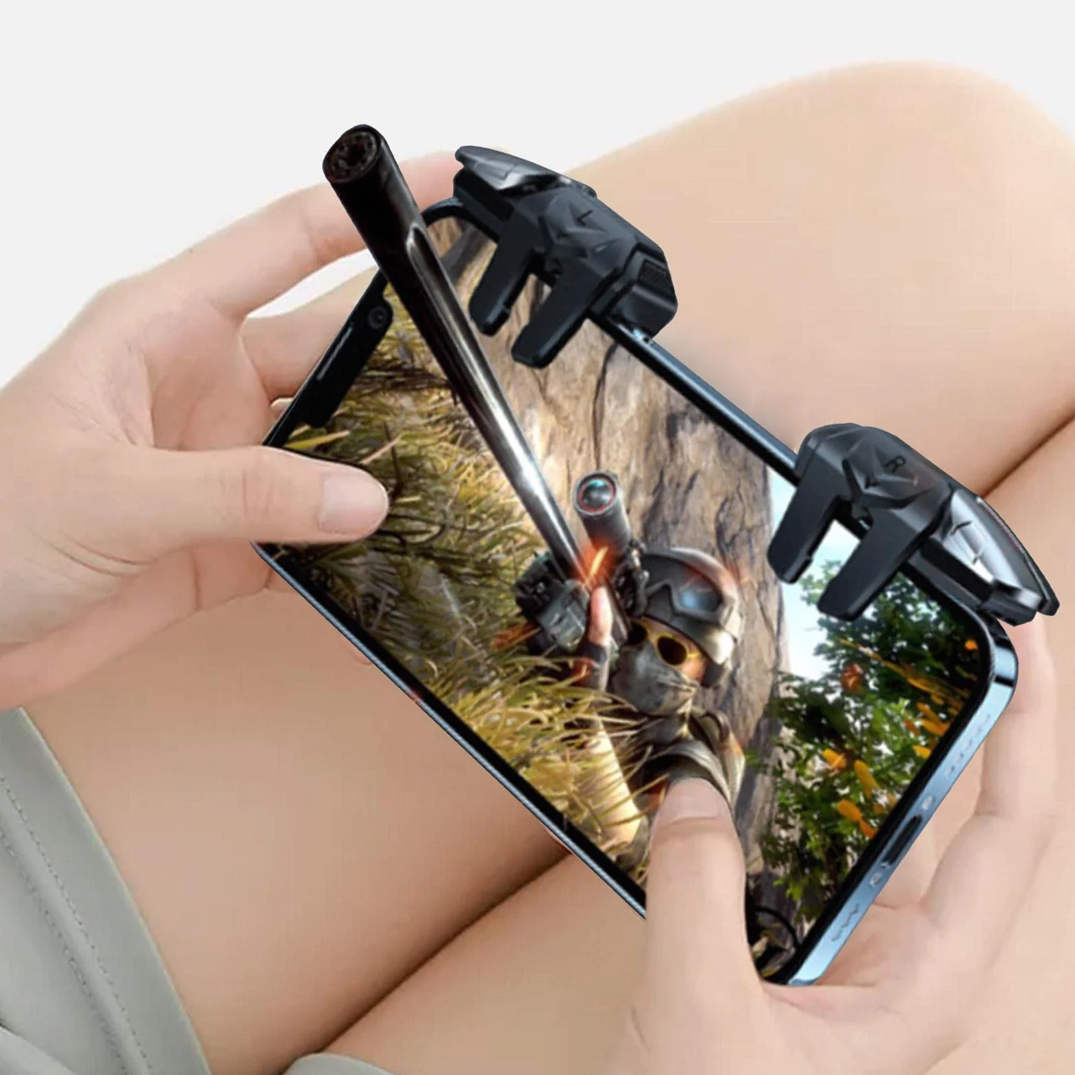Trigger di gioco mobile per PUBG - PUBG Mobile Game Controller Trigger | Pulsante meccanico fisico di gioco mobile facile da usare